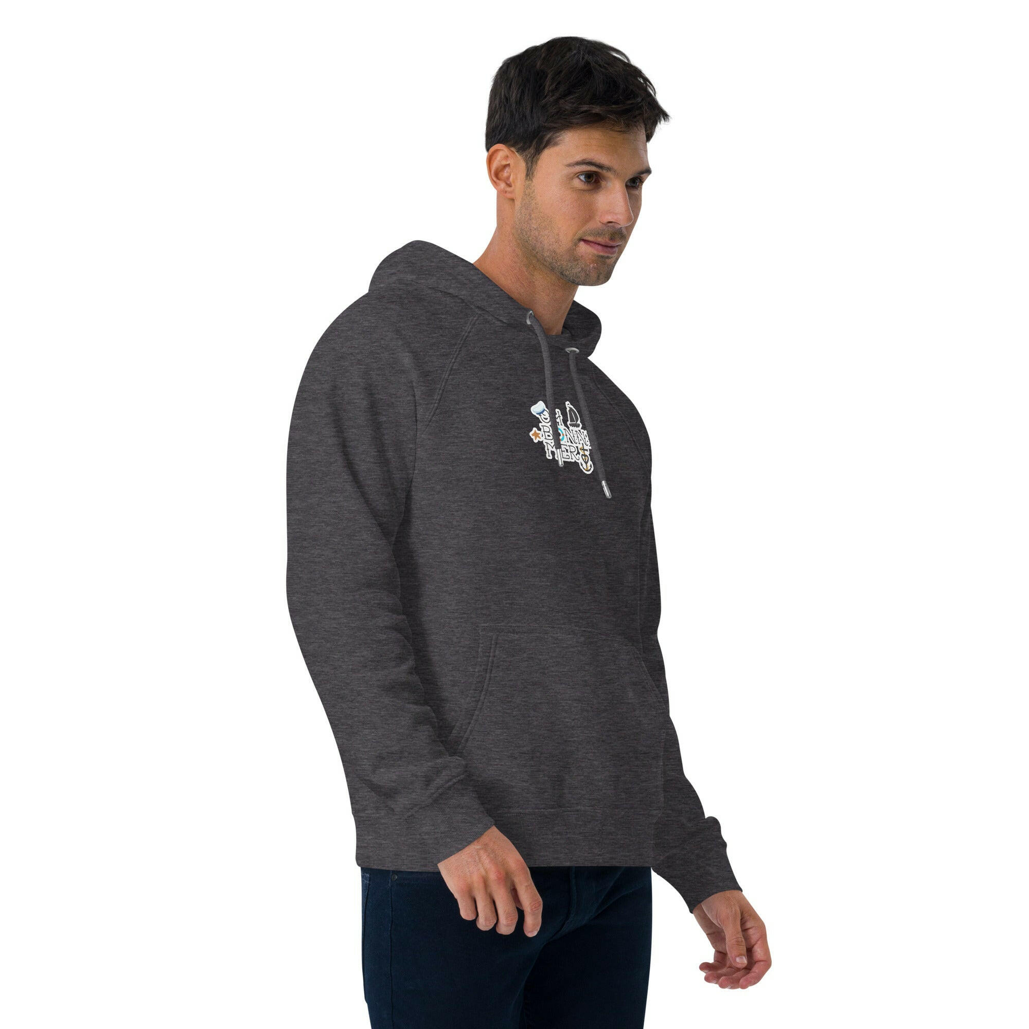 Unisex eco raglan hoodie Oh Bonne Mer 3