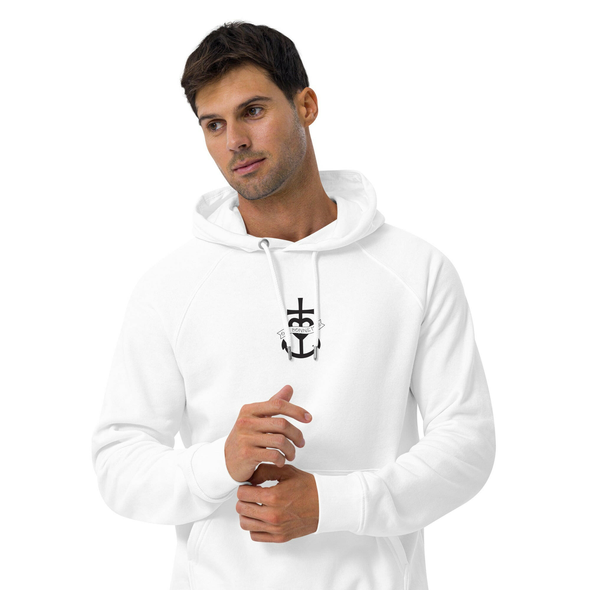 Unisex eco raglan hoodie Oh Bonne Mer 1