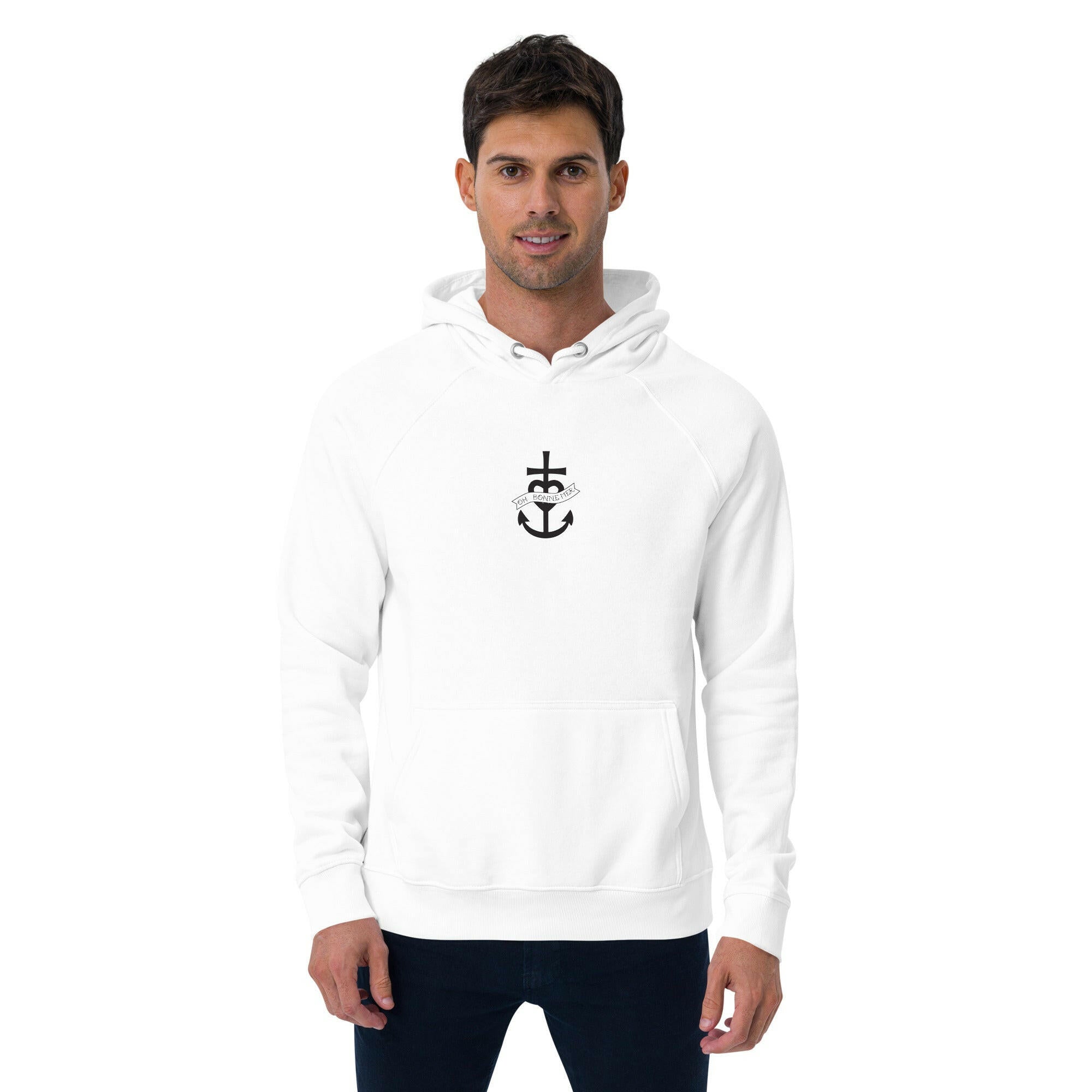 Unisex eco raglan hoodie Oh Bonne Mer 1