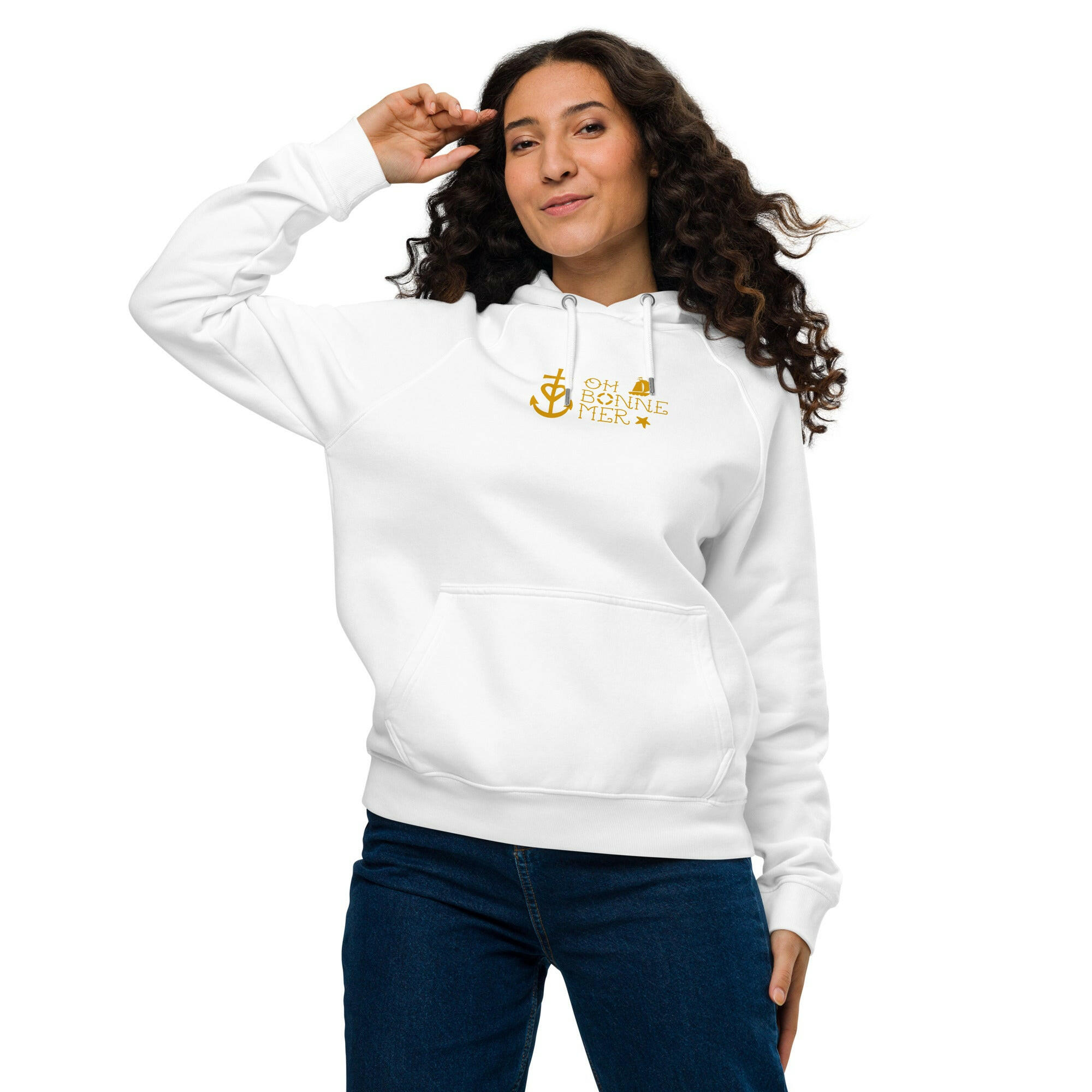 Unisex eco raglan hoodie Oh Bonne Mer 2