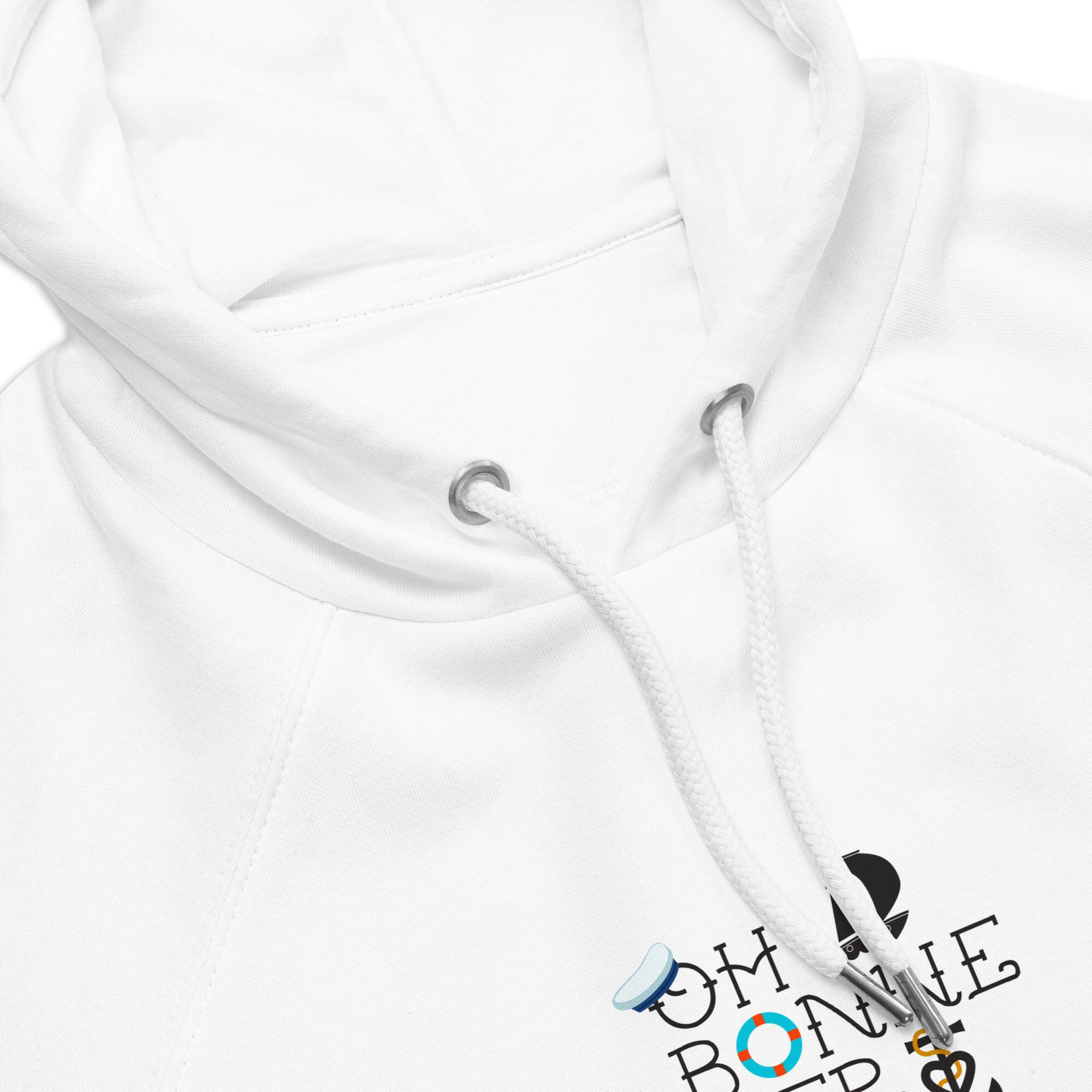 Unisex eco raglan hoodie Oh Bonne Mer 3