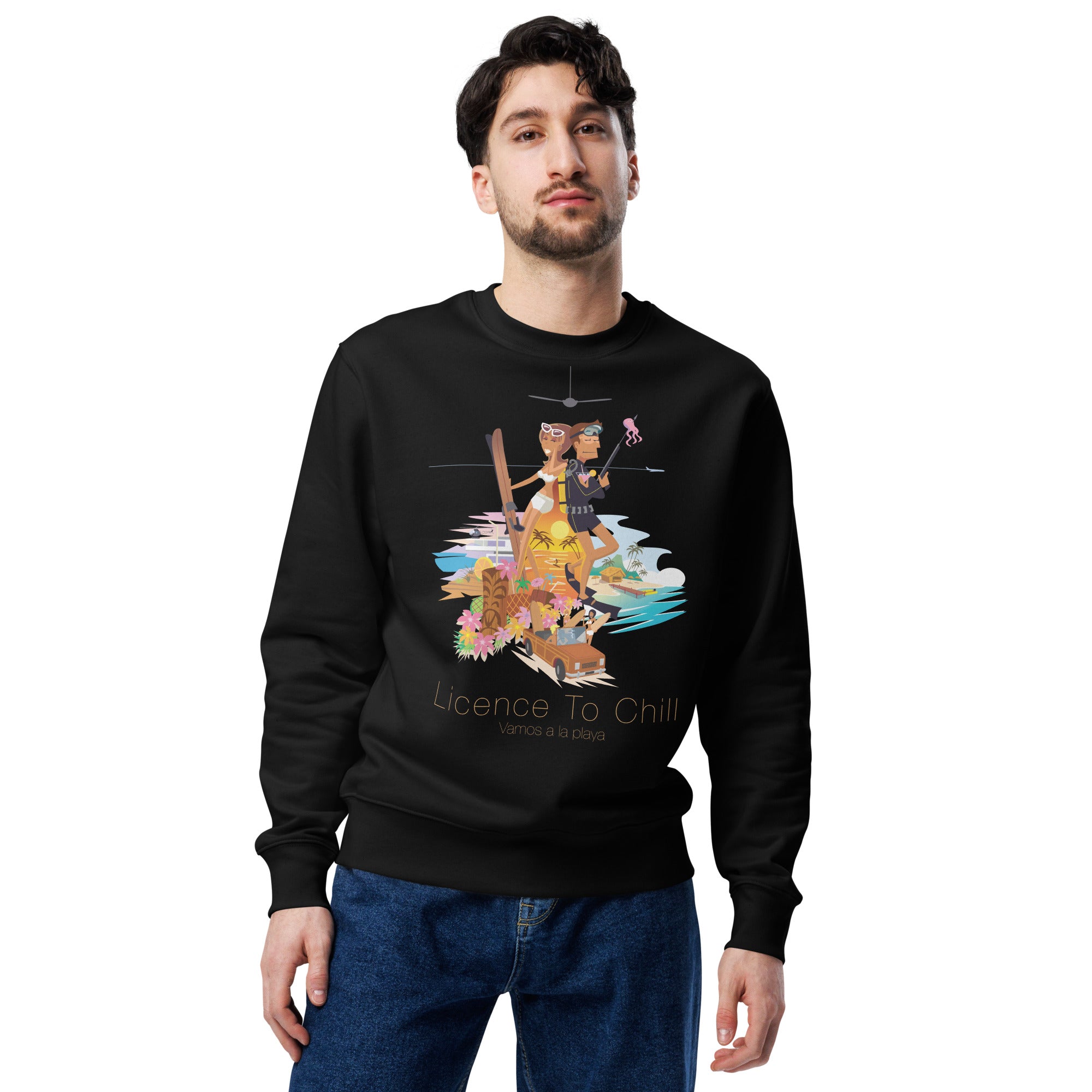 Sweat écologique unisexe épais License to Chill Vamos a la Playa