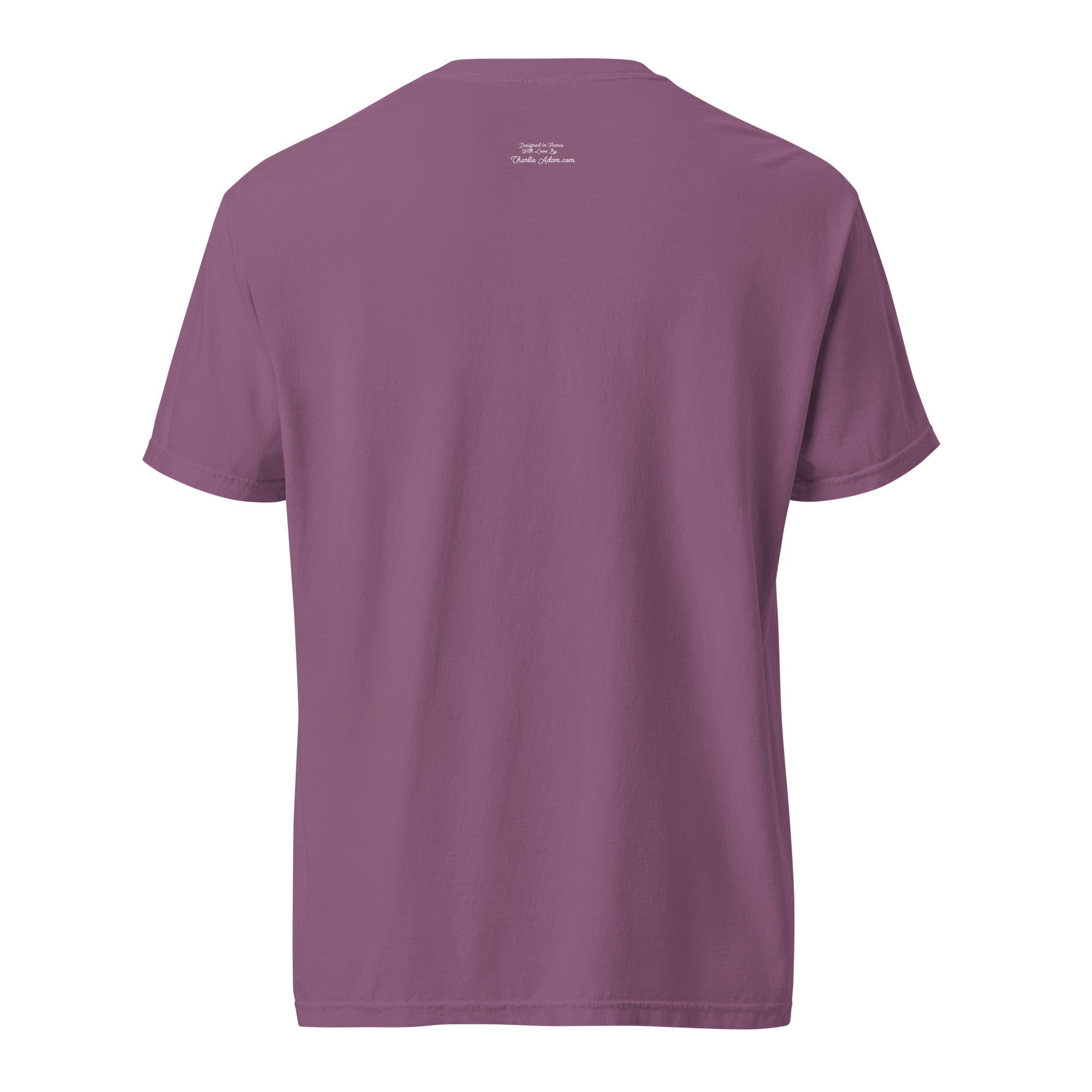 Unisex garment-dyed heavyweight t-shirt License to Chill Vamos a la Playa on dark colors
