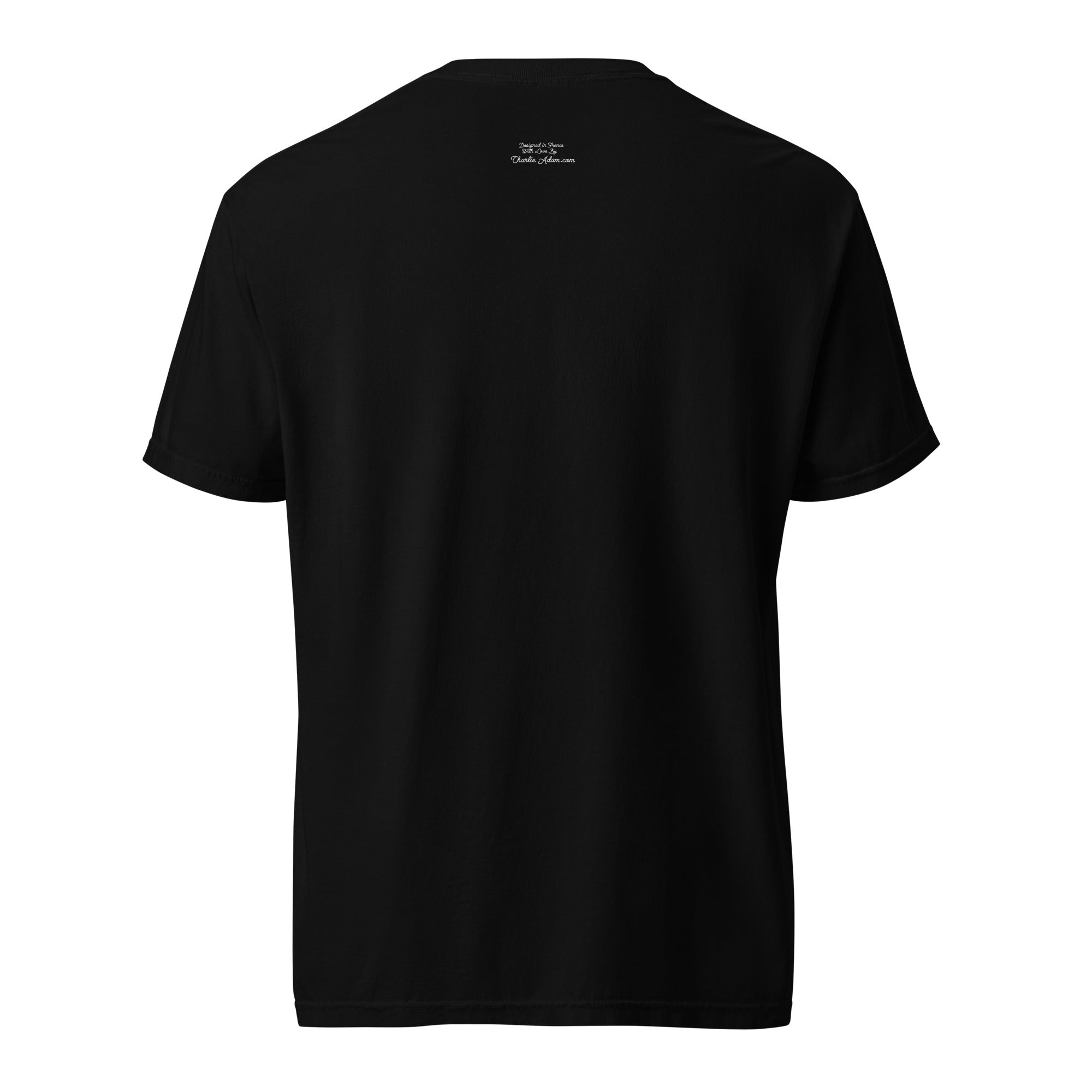 Unisex garment-dyed heavyweight t-shirt License to Chill Vamos a la Playa on dark colors
