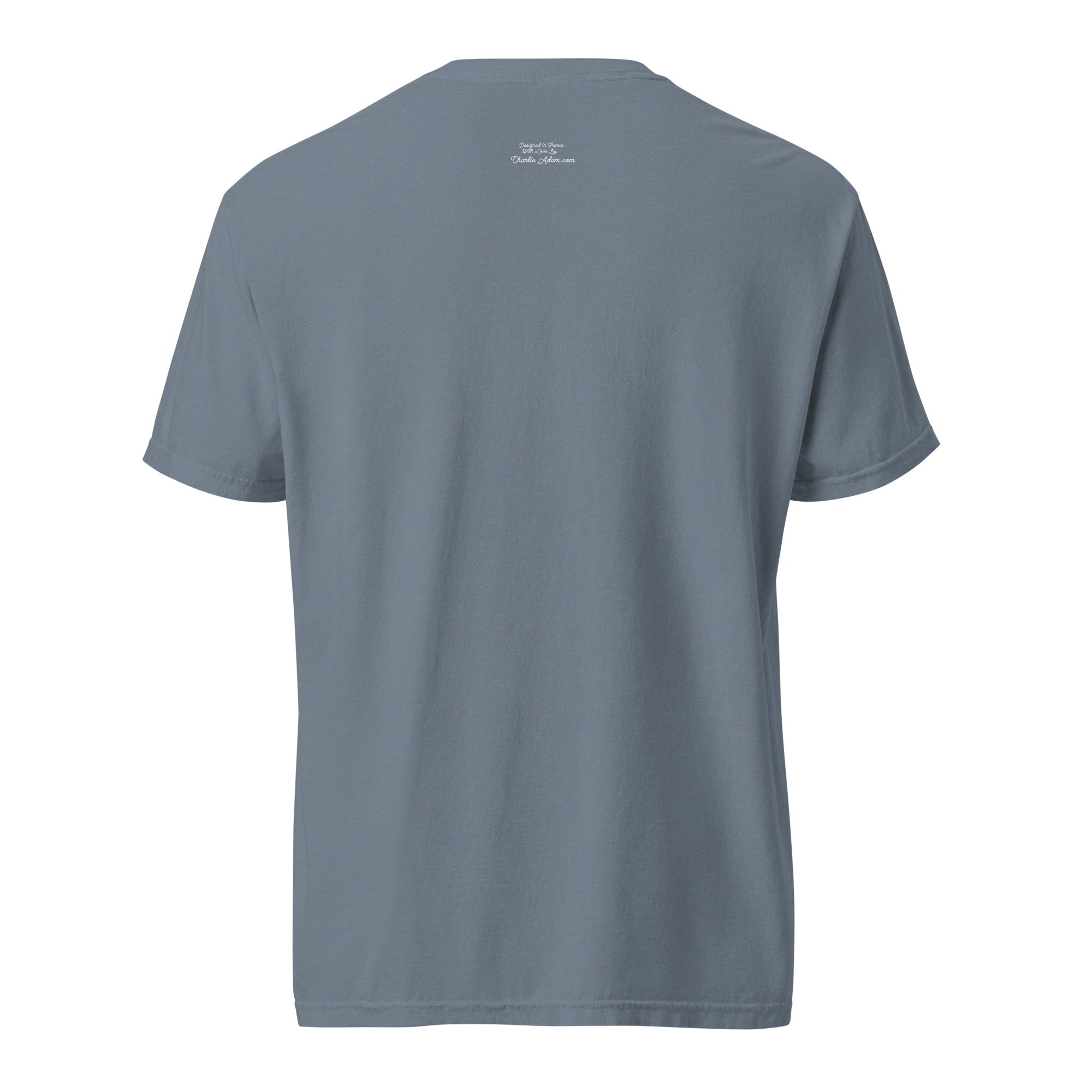 Unisex garment-dyed heavyweight t-shirt License to Chill Vamos a la Playa on dark colors