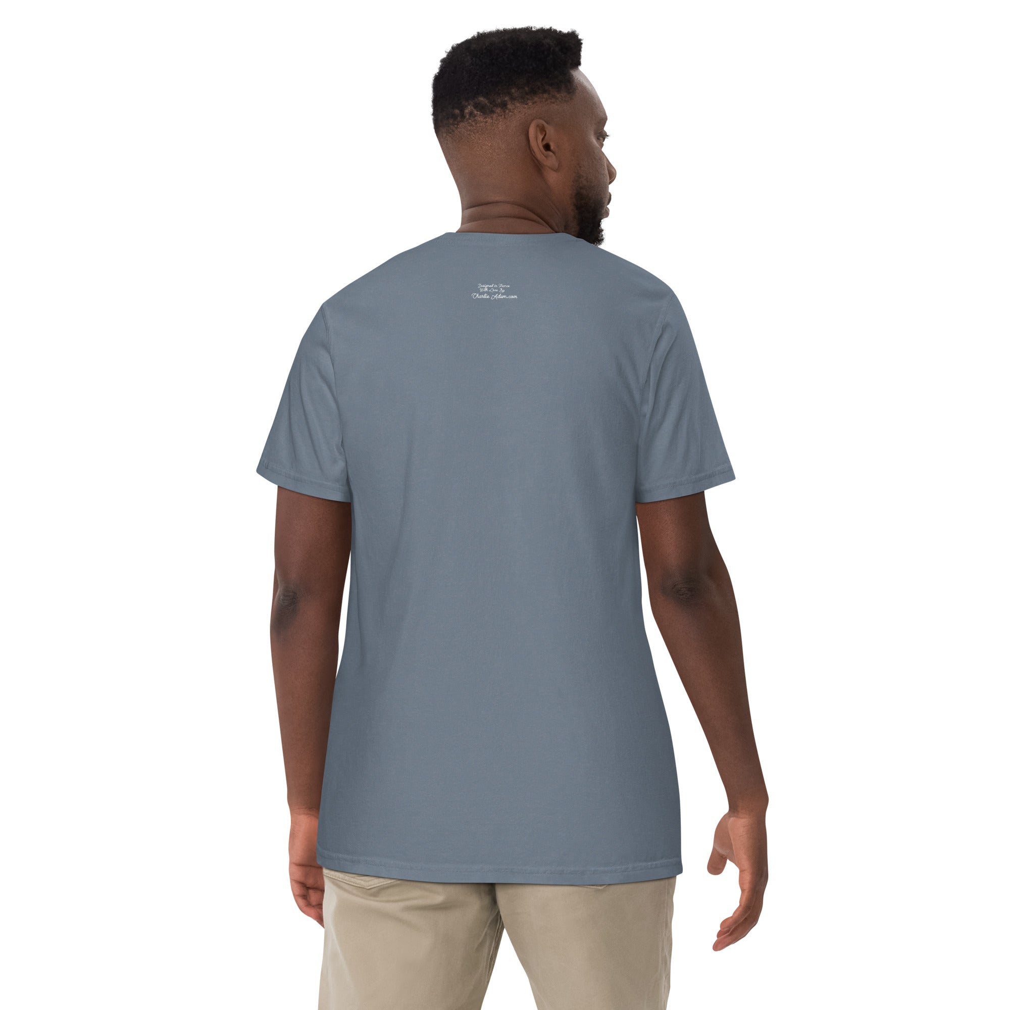Unisex garment-dyed heavyweight t-shirt License to Chill Vamos a la Playa on dark colors