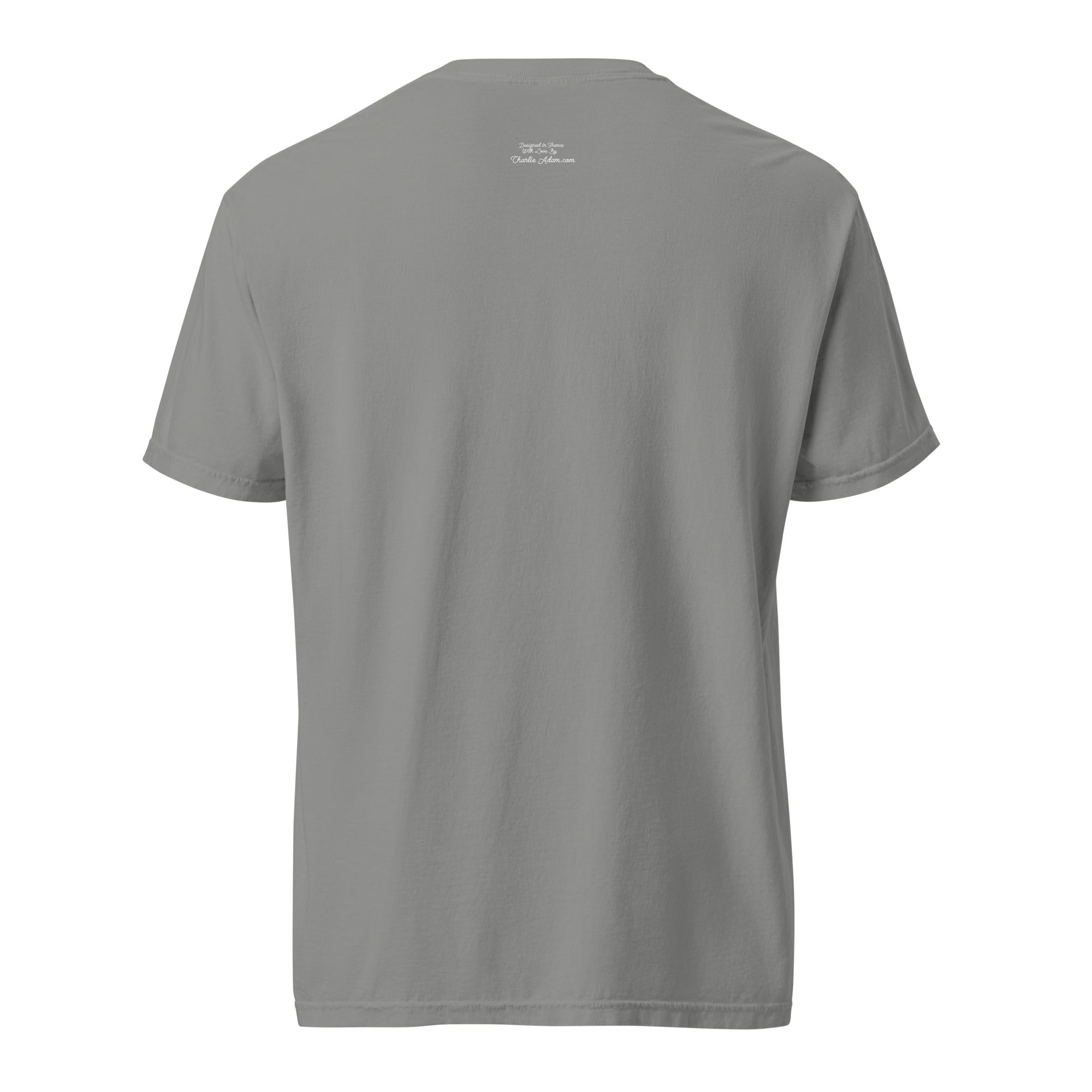 Unisex garment-dyed heavyweight t-shirt License to Chill Vamos a la Playa on dark colors