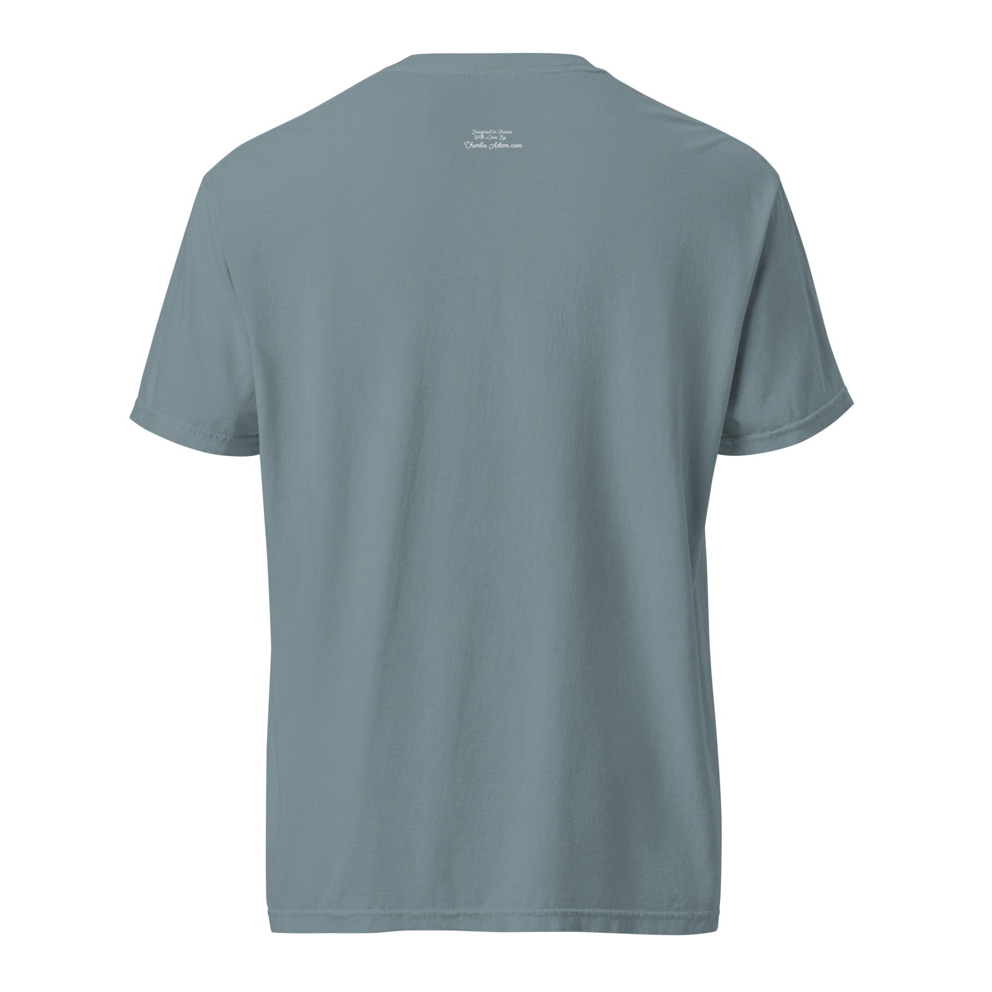 Unisex garment-dyed heavyweight t-shirt License to Chill Vamos a la Playa on dark colors