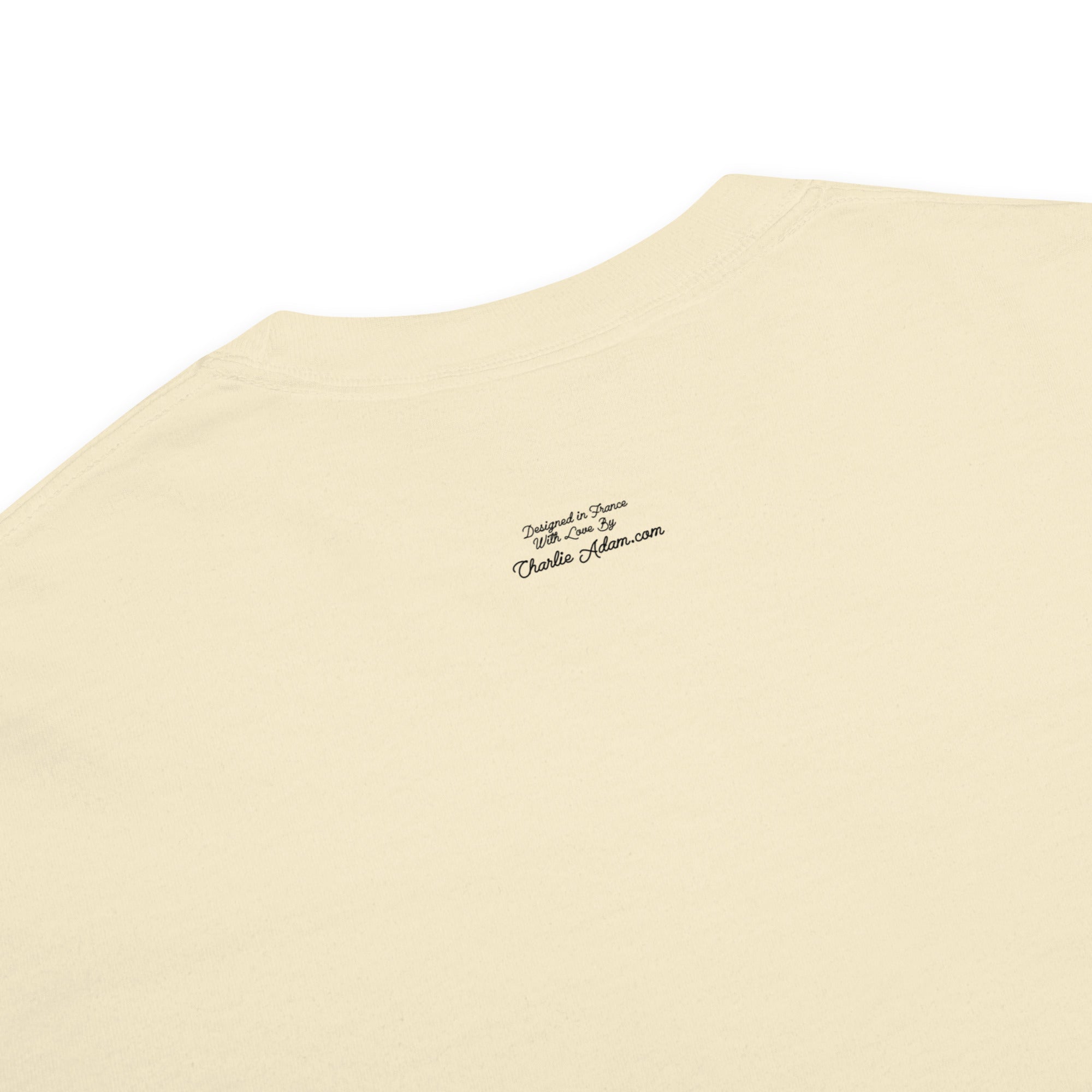 T-shirt teinté lourd unisexe License to Chill Vamos a la Playa sur couleurs claires