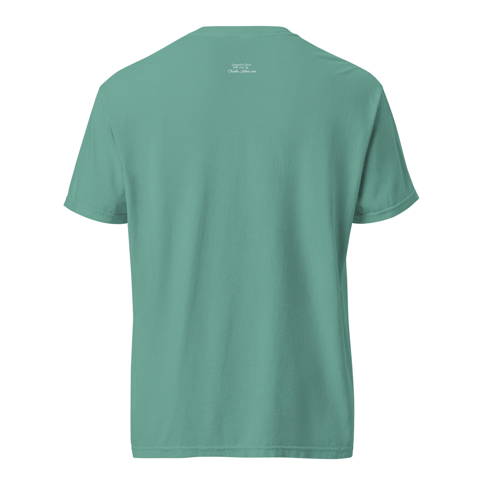 Unisex garment-dyed heavyweight t-shirt License to Chill Vamos a la Playa on dark colors