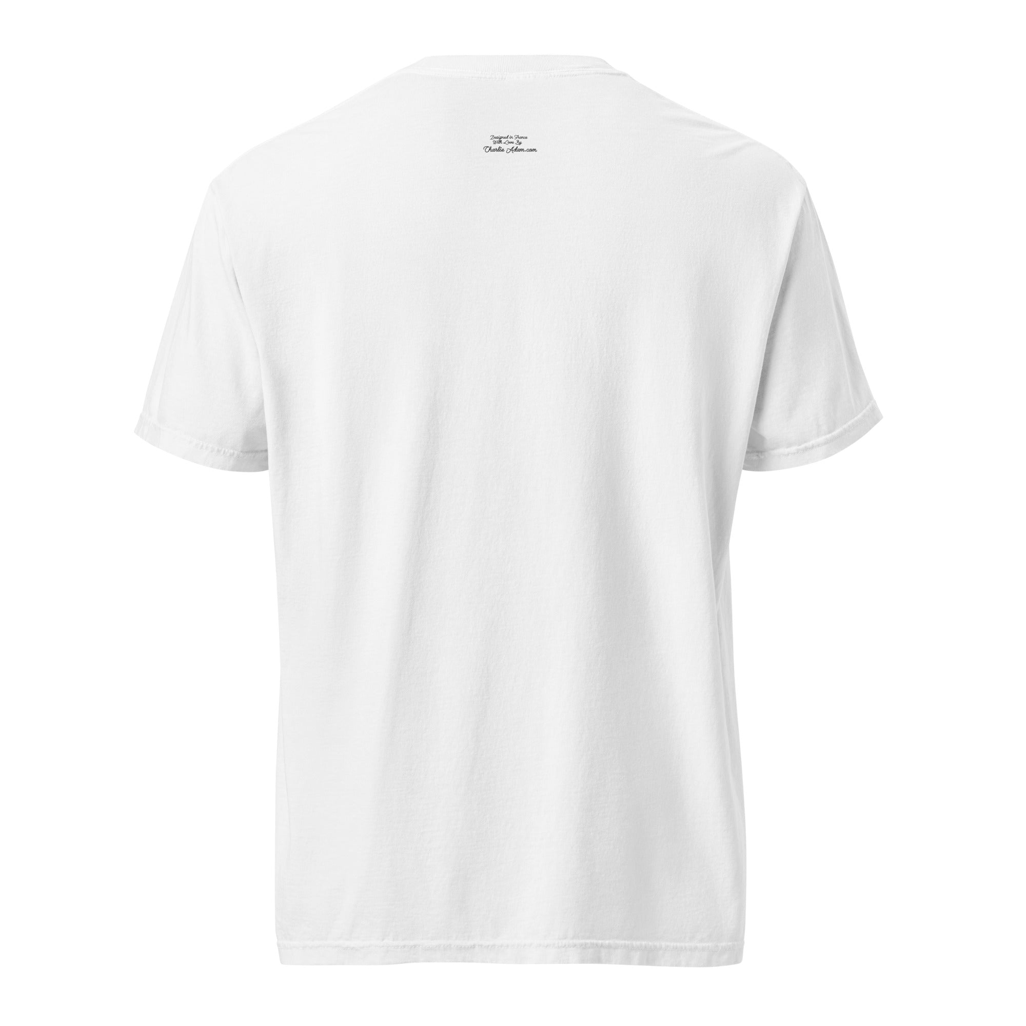 T-shirt teinté lourd unisexe License to Chill Vamos a la Playa sur couleurs claires