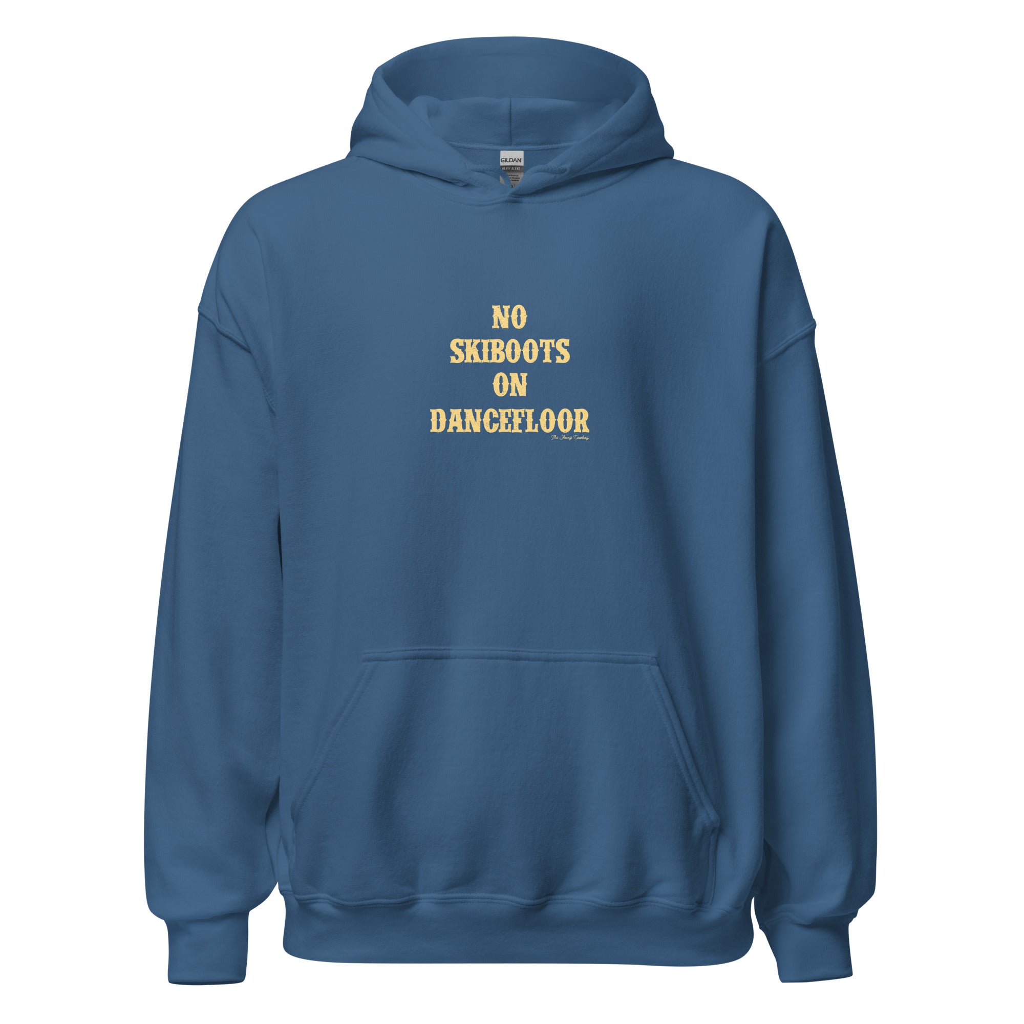Unisex Hoodie No Skiboots on Dancefloor on dark colors