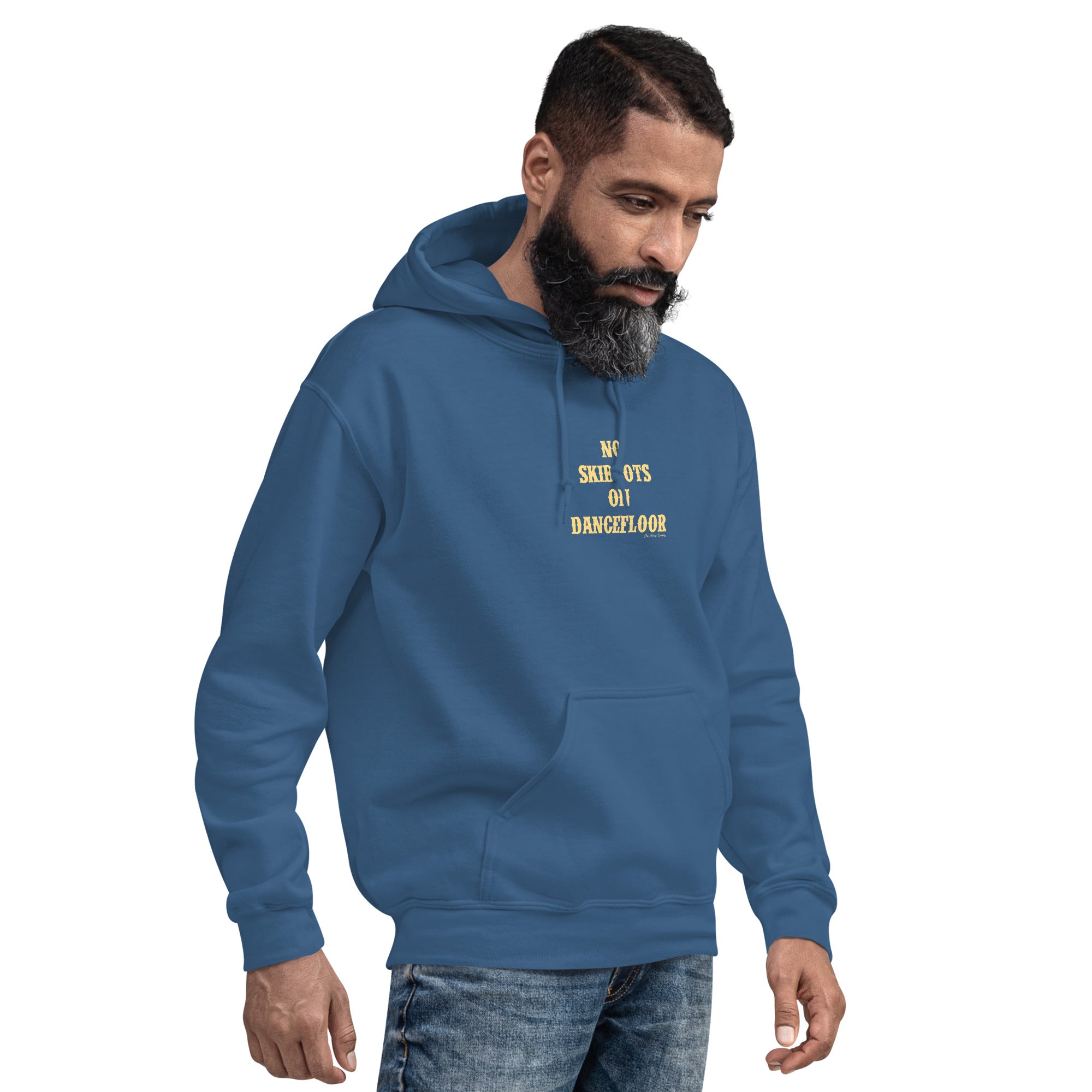 Unisex Hoodie No Skiboots on Dancefloor on dark colors