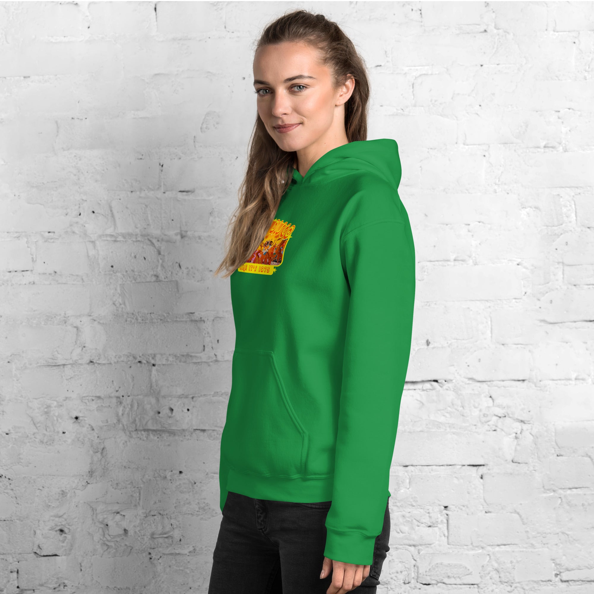 Sweat à capuche d'hiver unisexe Roller Disco 1975 sur couleurs vives