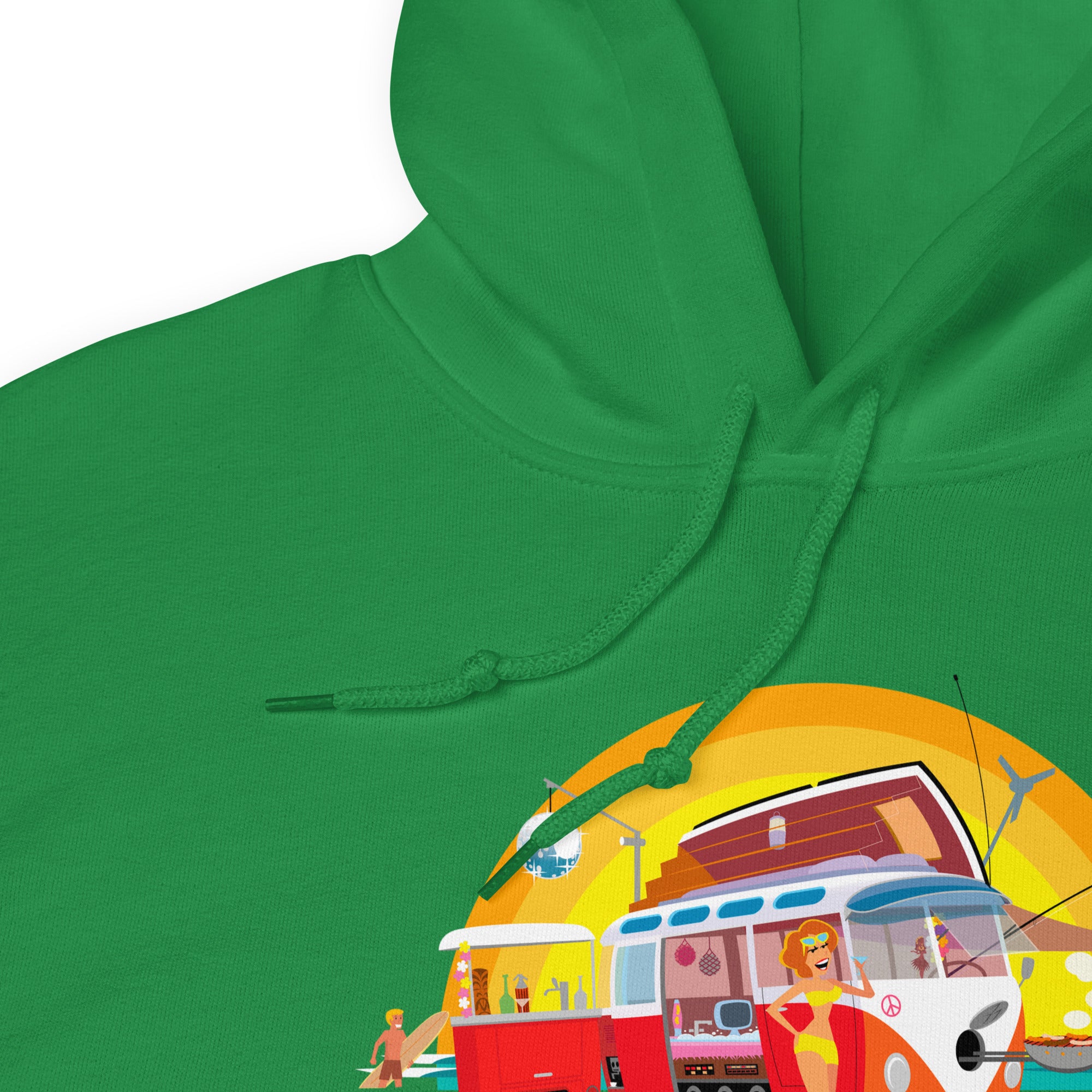 Unisex Hoodie Ultra Combi: Home is where you park it on bright colors