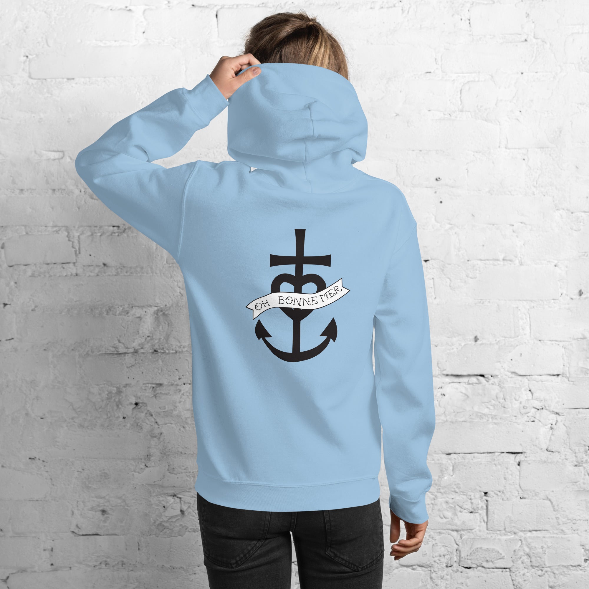 Unisex Hoodie Oh Bonne Mer 1 (front & back)