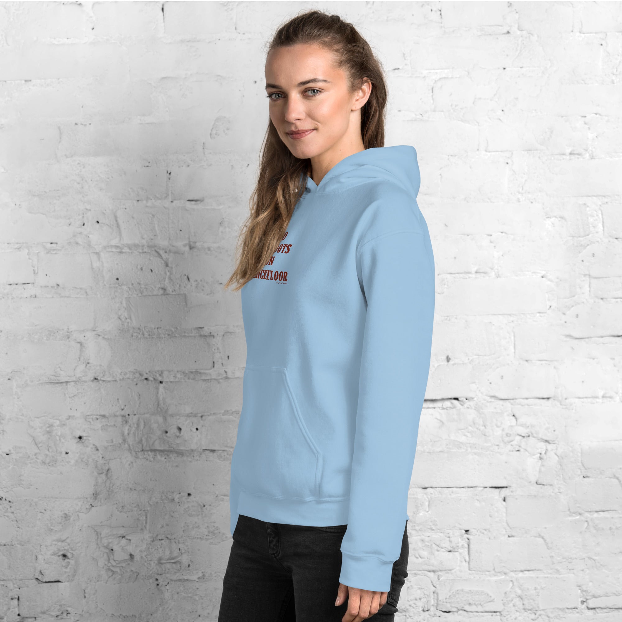 Unisex Hoodie No Skiboots on Dancefloor on light colors