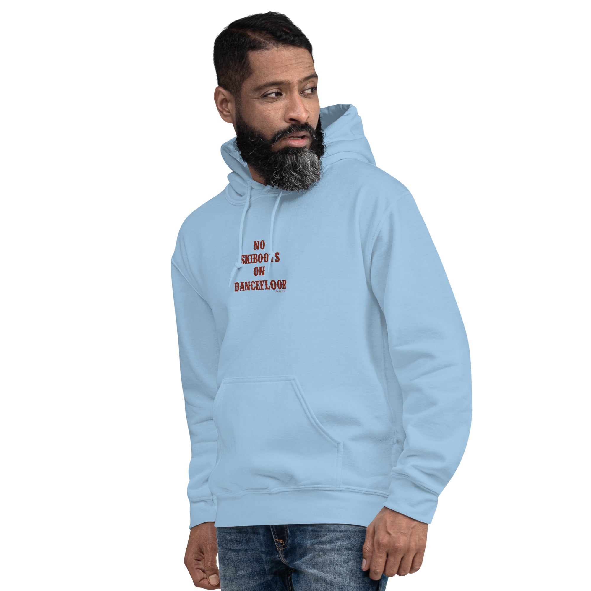 Unisex Hoodie No Skiboots on Dancefloor on light colors