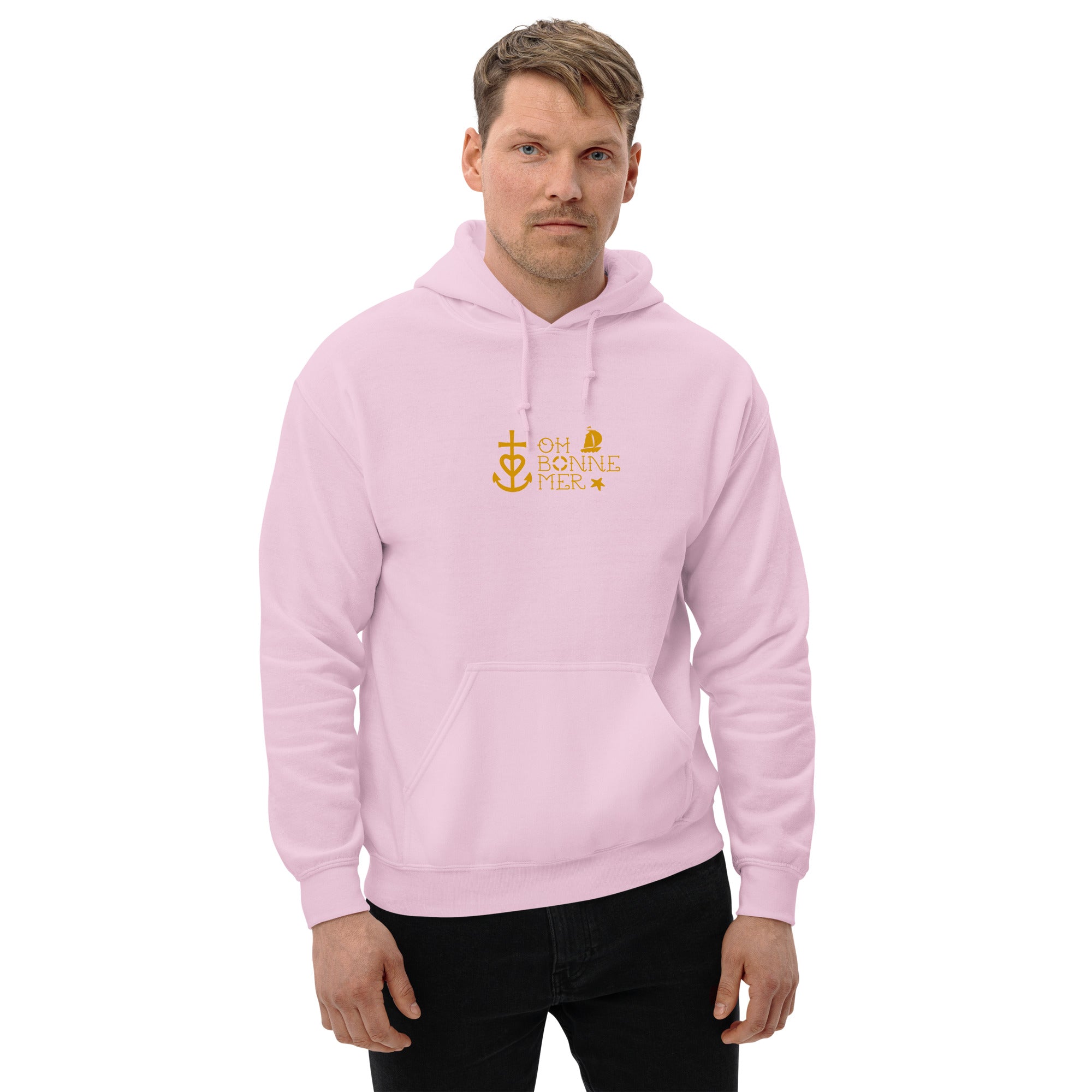 Sweat à capuche d'hiver unisexe Oh Bonne Mer 2 sur couleurs claires