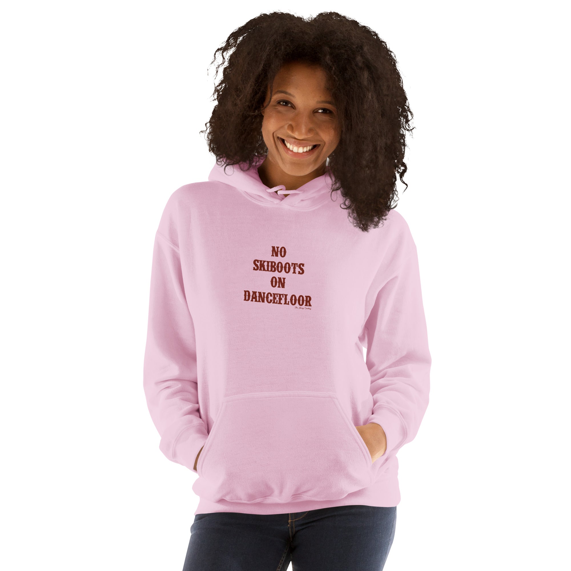 Unisex Hoodie No Skiboots on Dancefloor on light colors