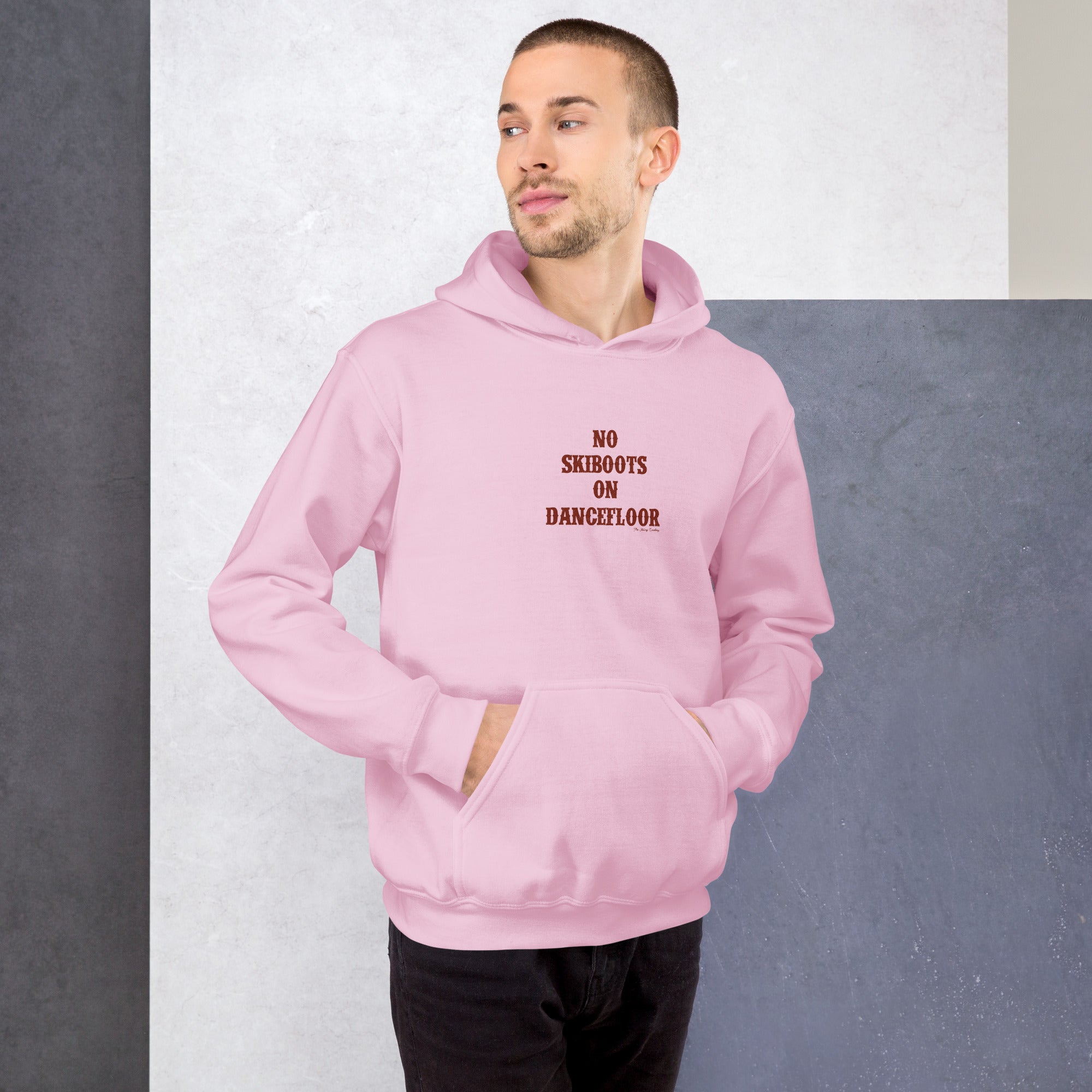 Unisex Hoodie No Skiboots on Dancefloor on light colors