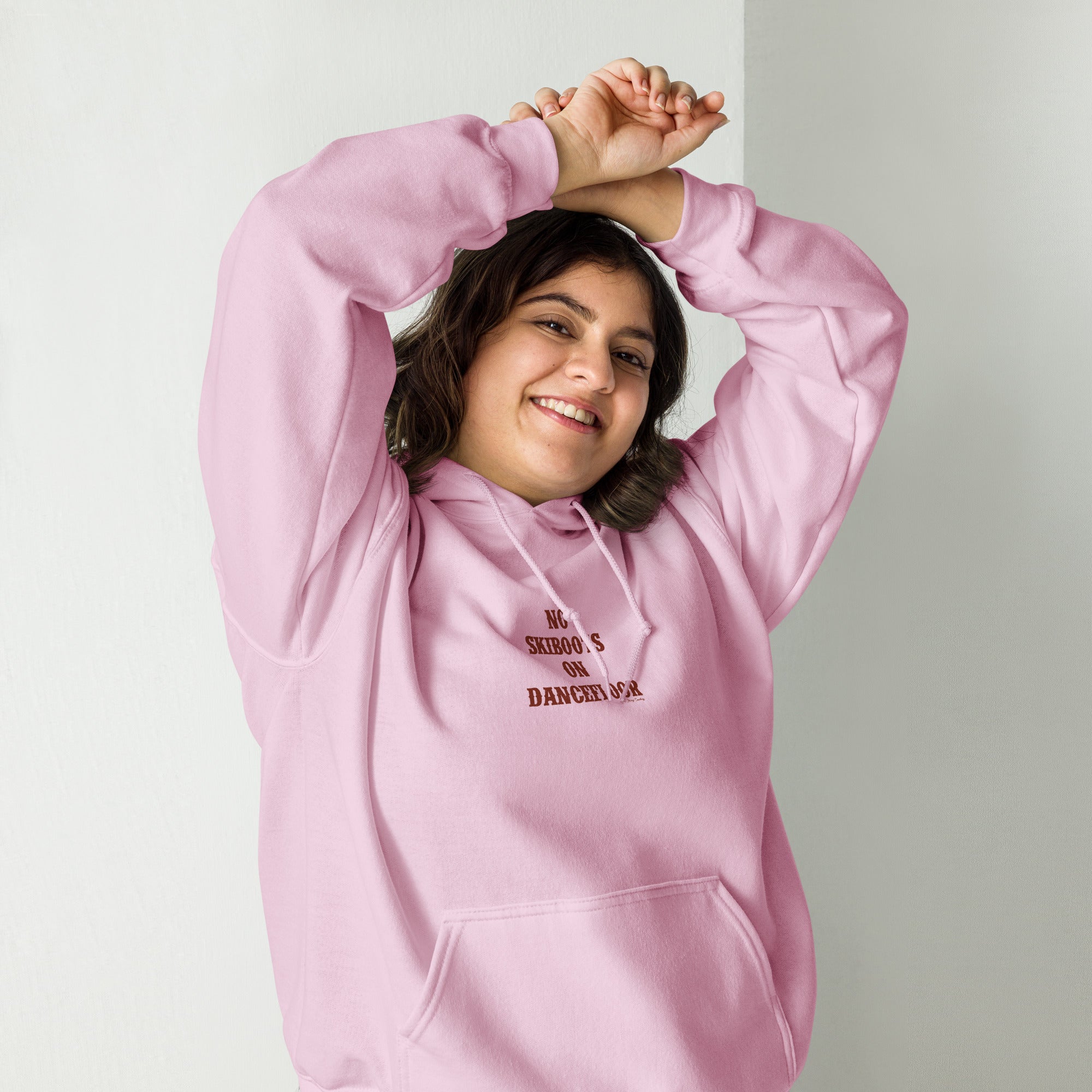 Unisex Hoodie No Skiboots on Dancefloor on light colors