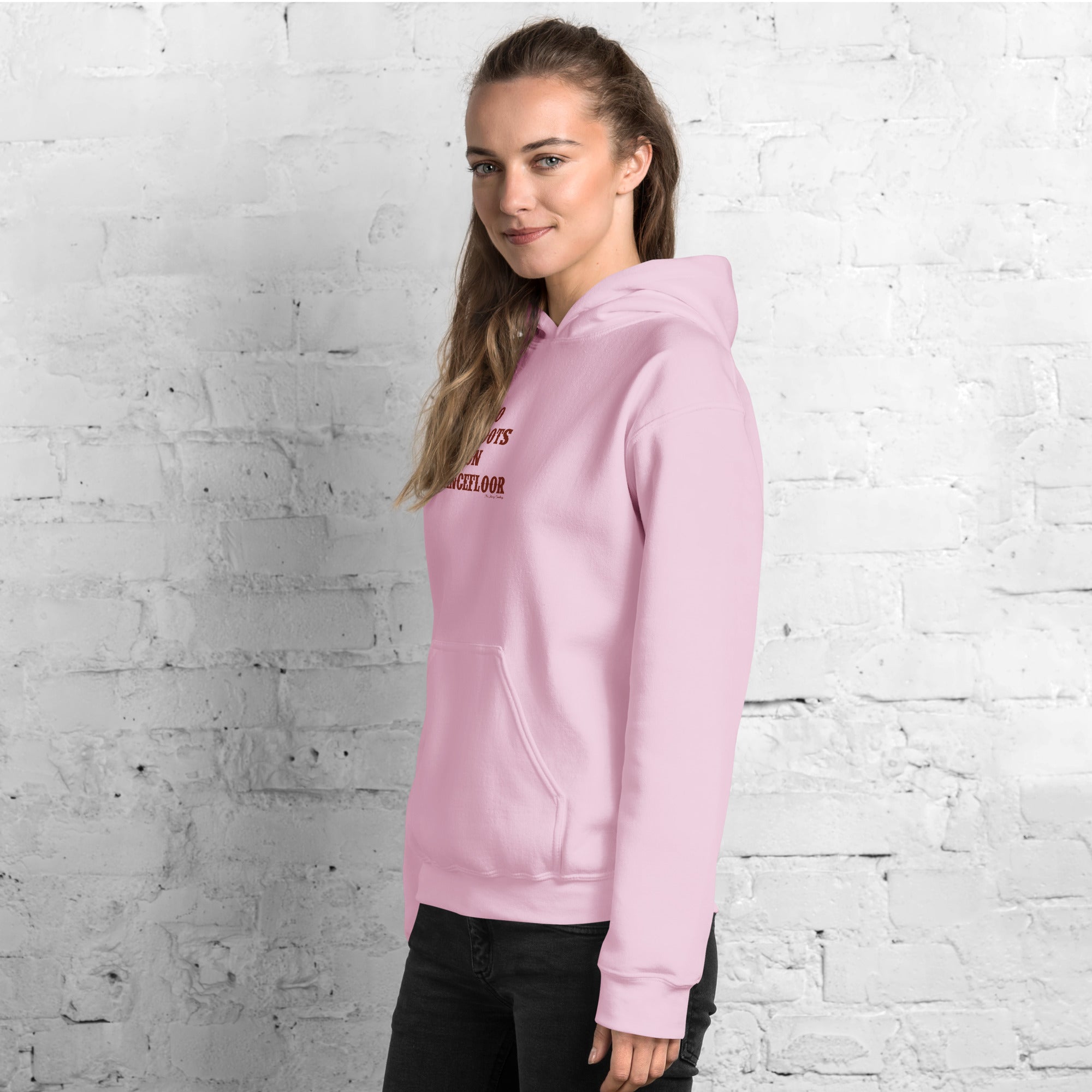 Unisex Hoodie No Skiboots on Dancefloor on light colors