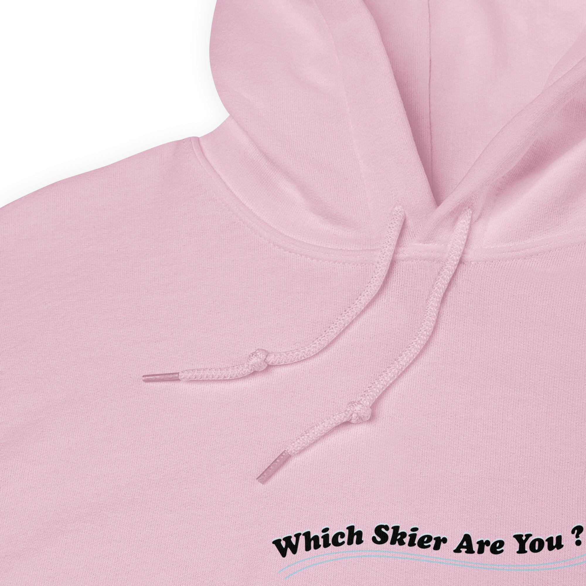 Unisex Hoodie Which skier are you? "The Thing" Yeti Skier on light colors (front & back)