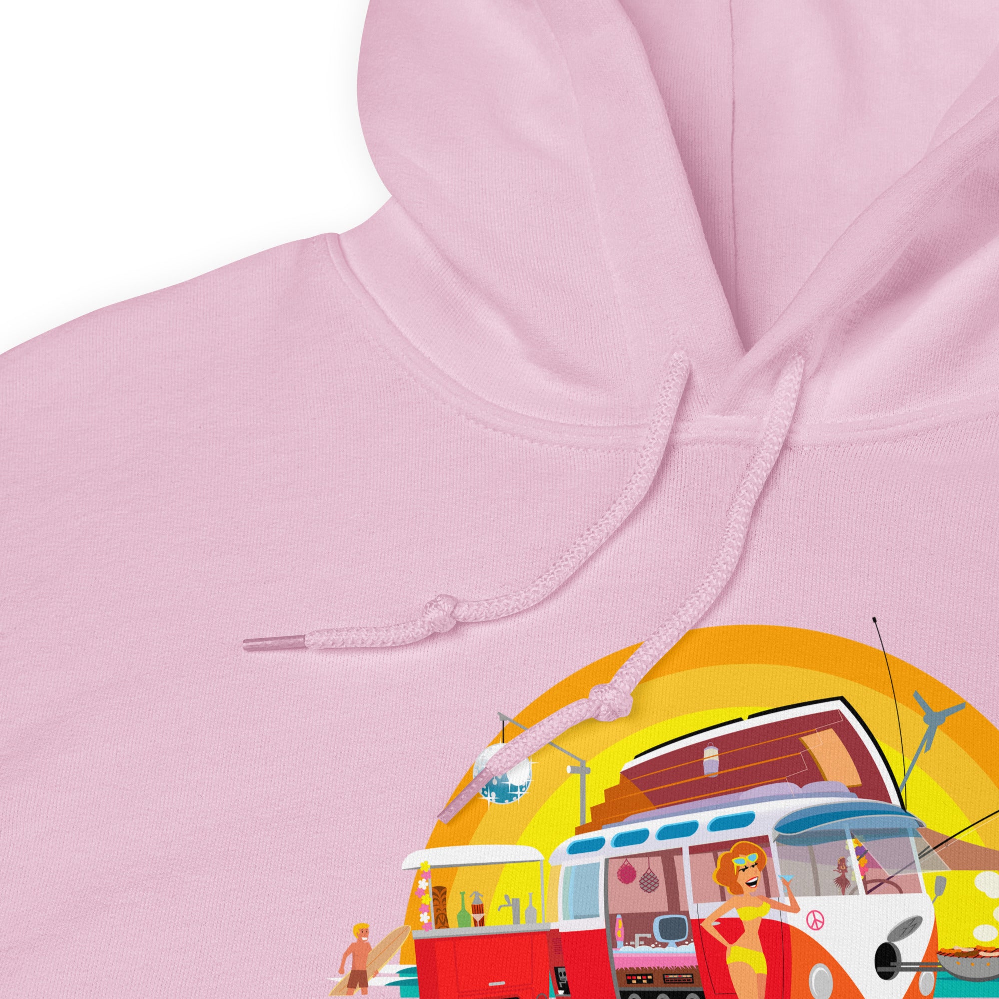 Unisex Hoodie Ultra Combi: Home is where you park it on bright colors
