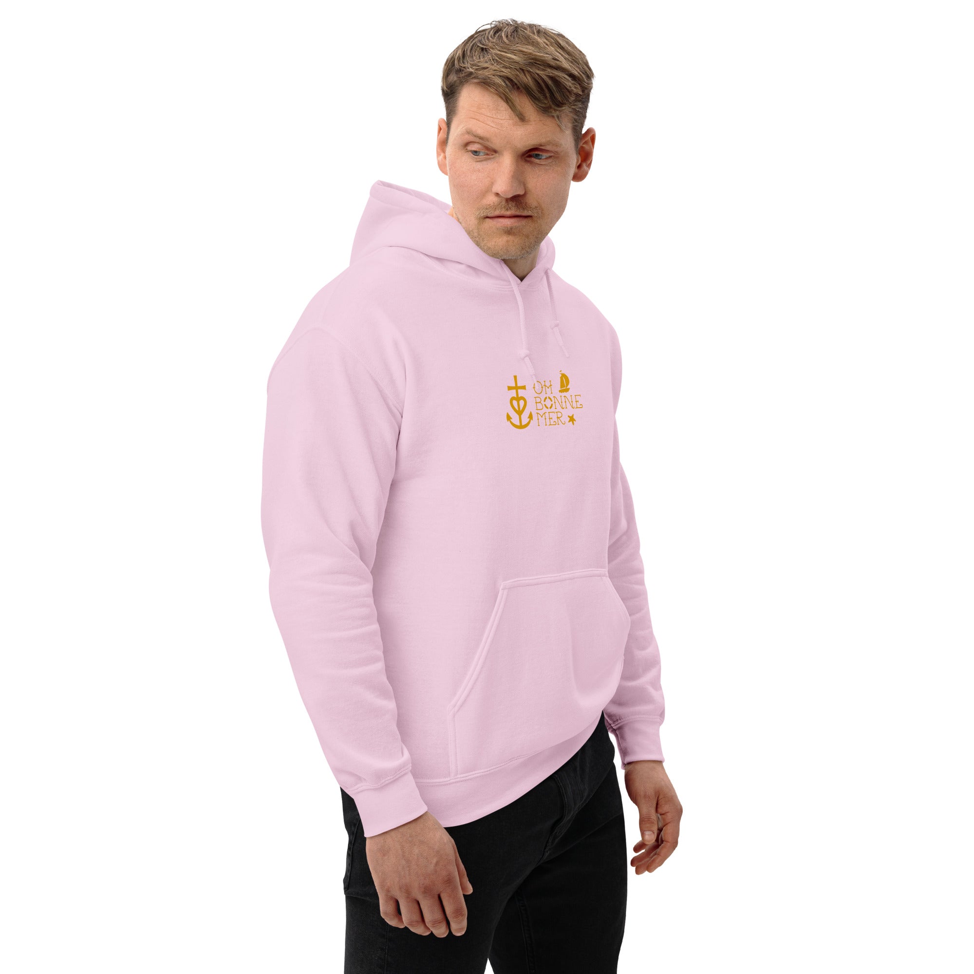 Sweat à capuche d'hiver unisexe Oh Bonne Mer 2 sur couleurs claires
