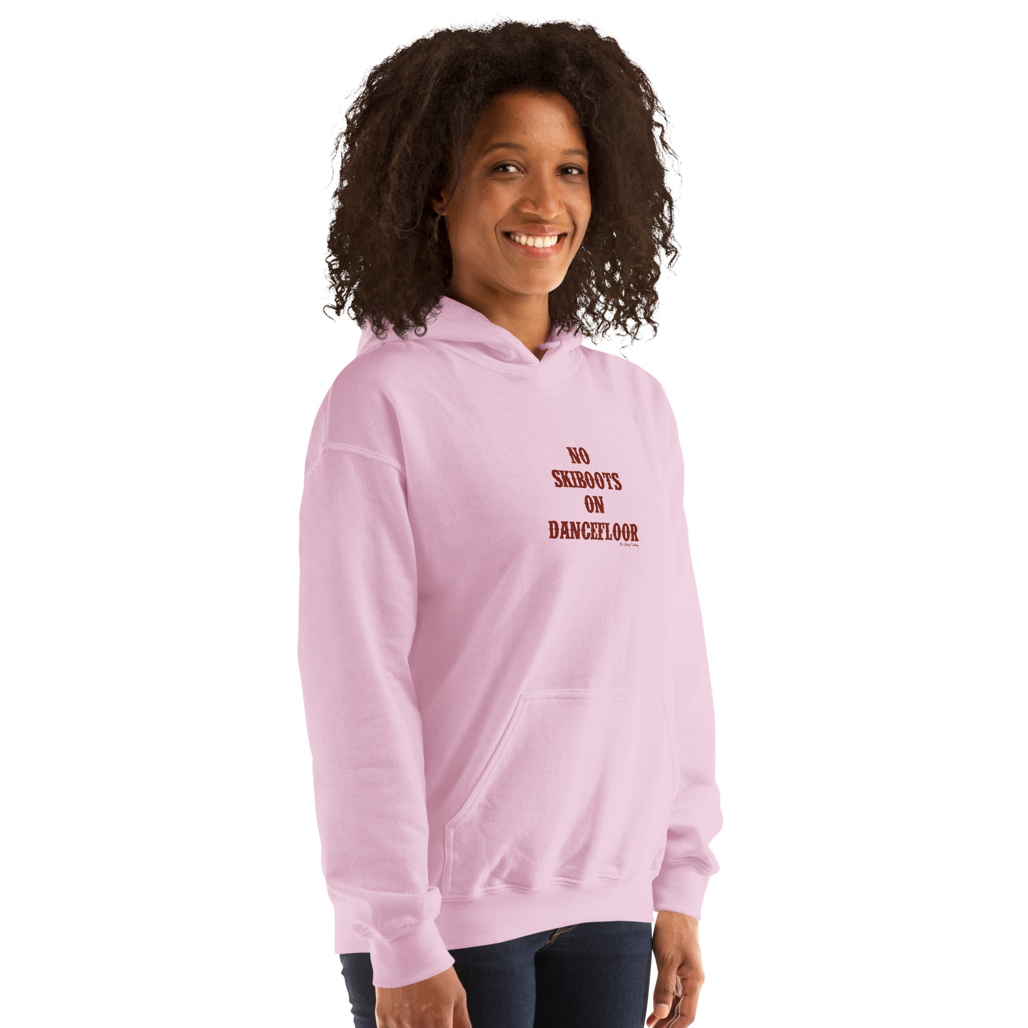 Unisex Hoodie No Skiboots on Dancefloor on light colors