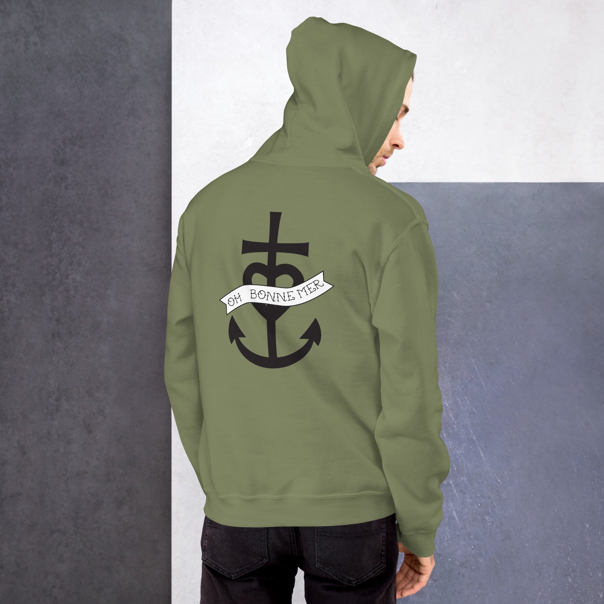Unisex Hoodie Oh Bonne Mer 1 (front & back)
