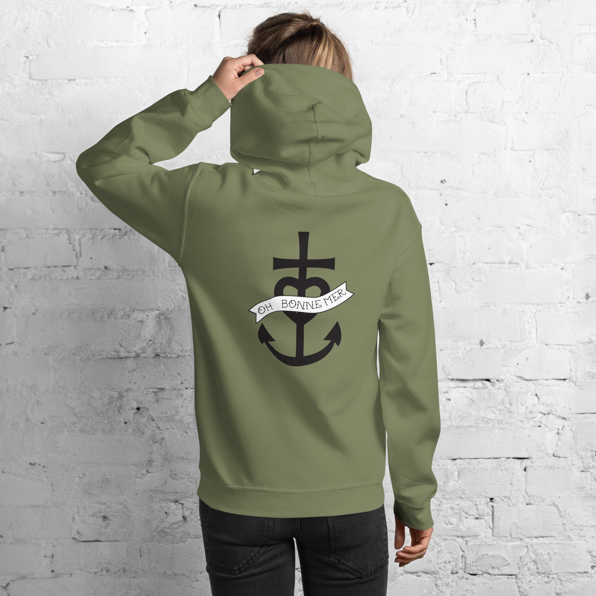 Unisex Hoodie Oh Bonne Mer 1 (front & back)