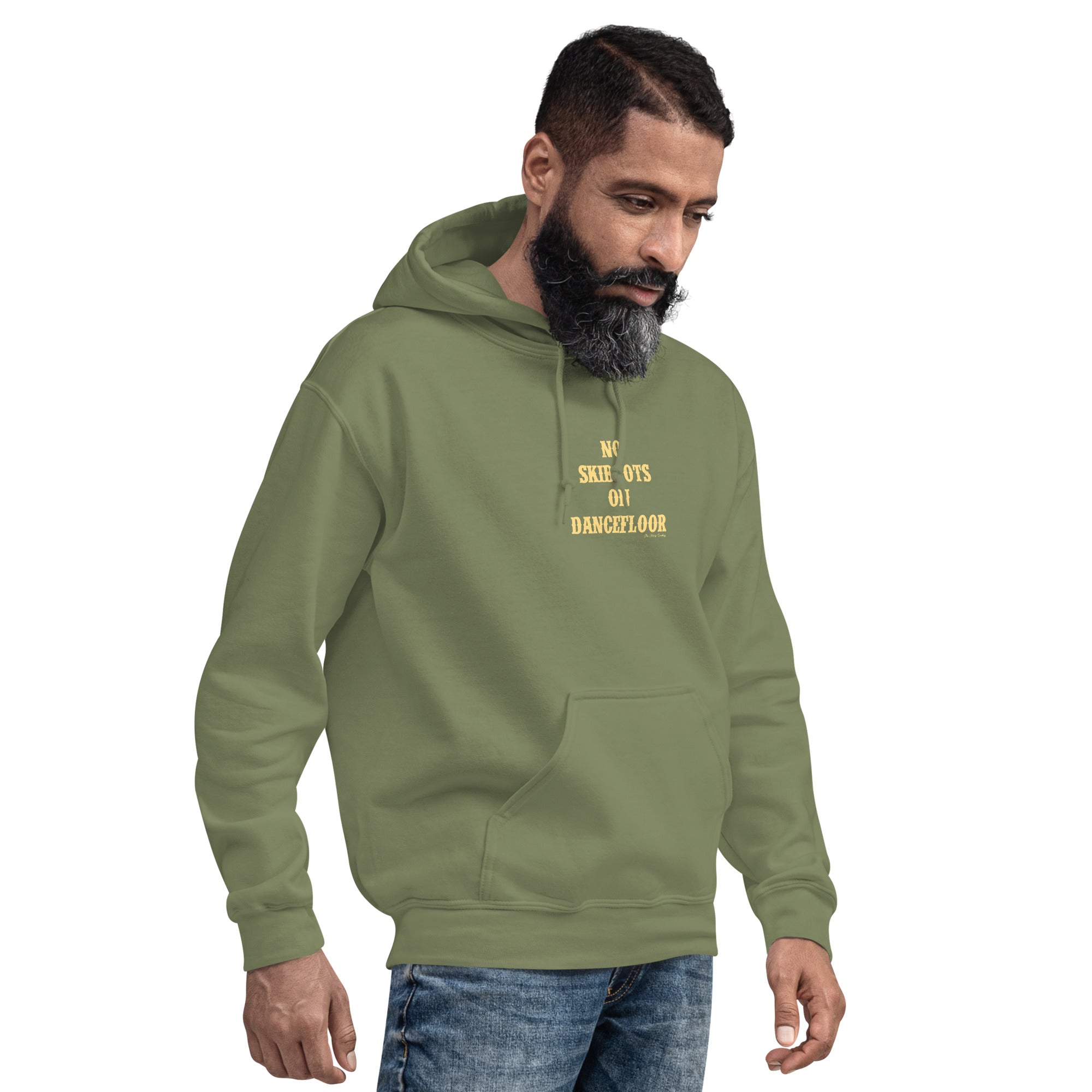 Unisex Hoodie No Skiboots on Dancefloor on dark colors