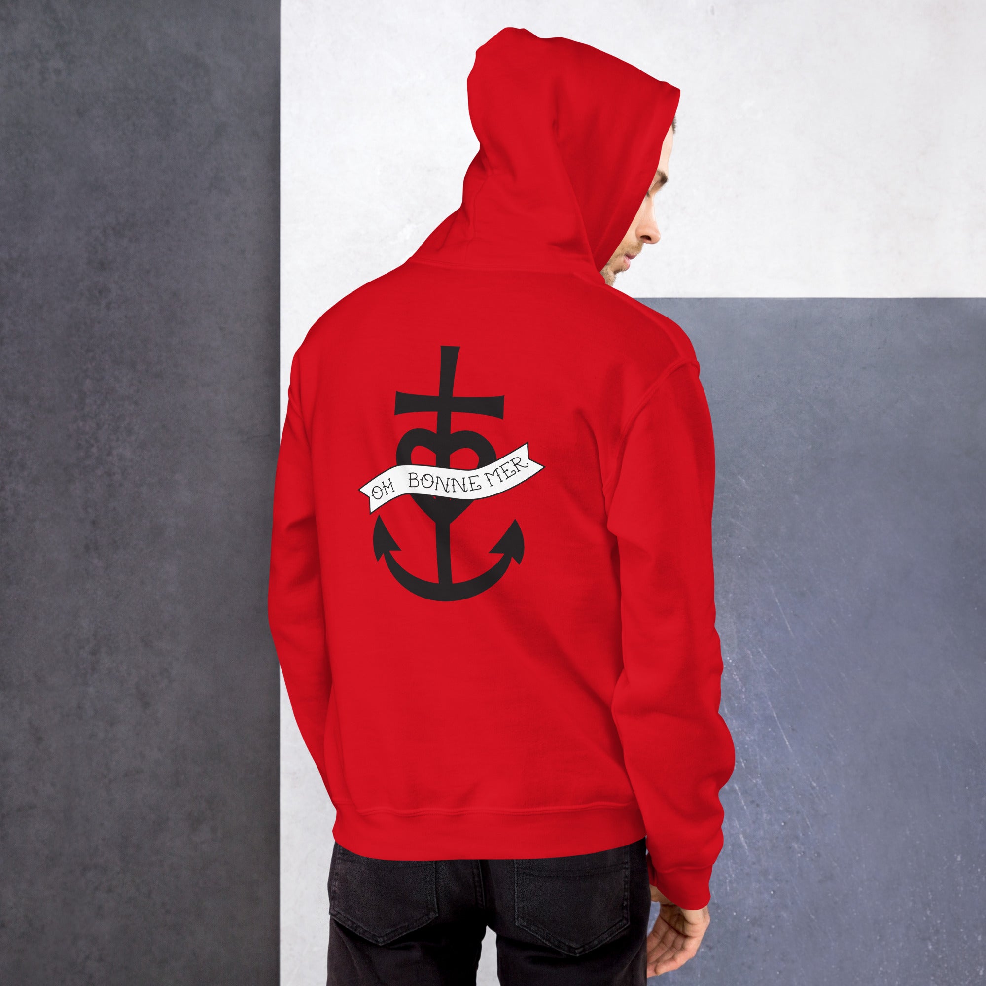 Unisex Hoodie Oh Bonne Mer 1 (front & back)