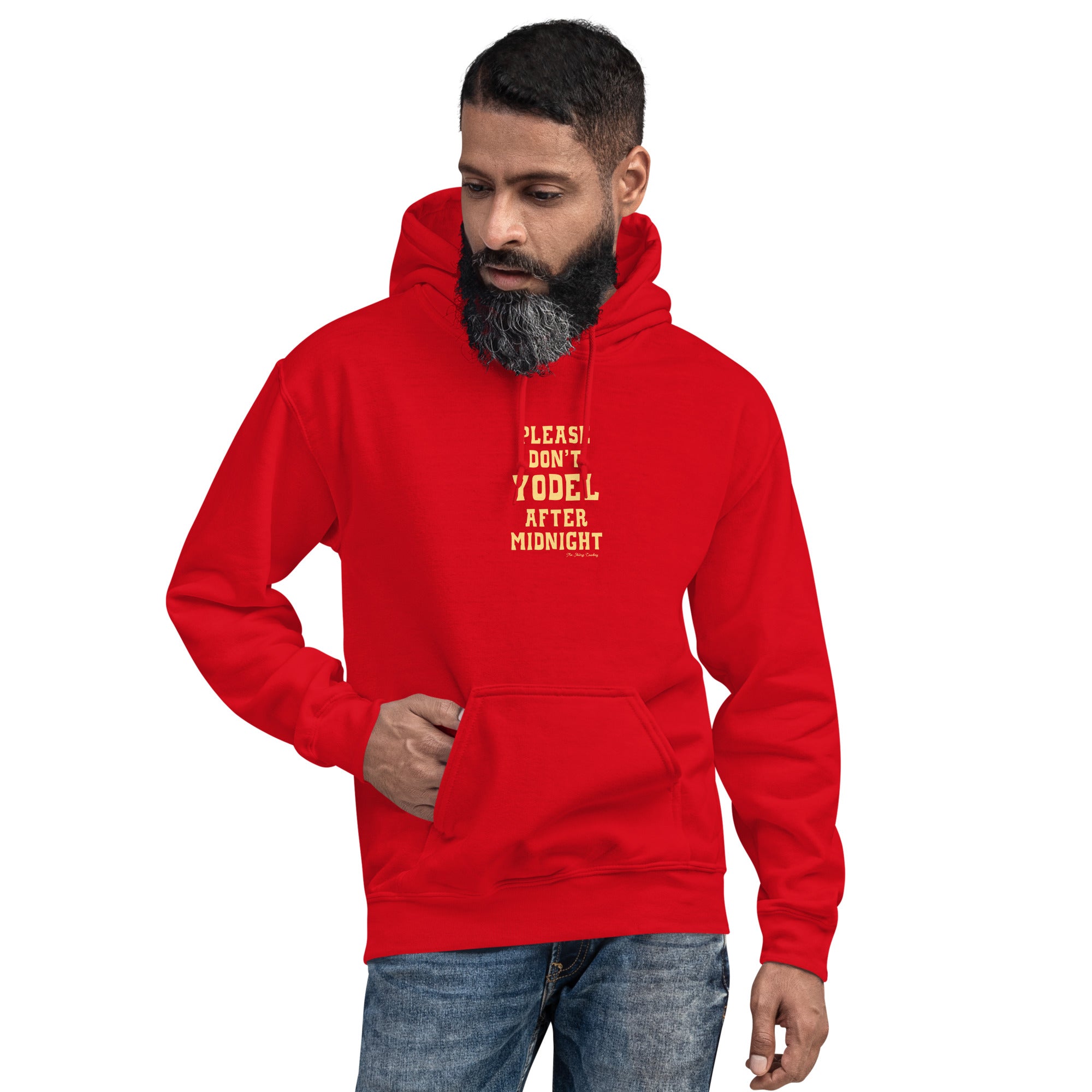 Sweat à capuche d'hiver unisexe Don't Yodel After Midnight sur couleurs vives