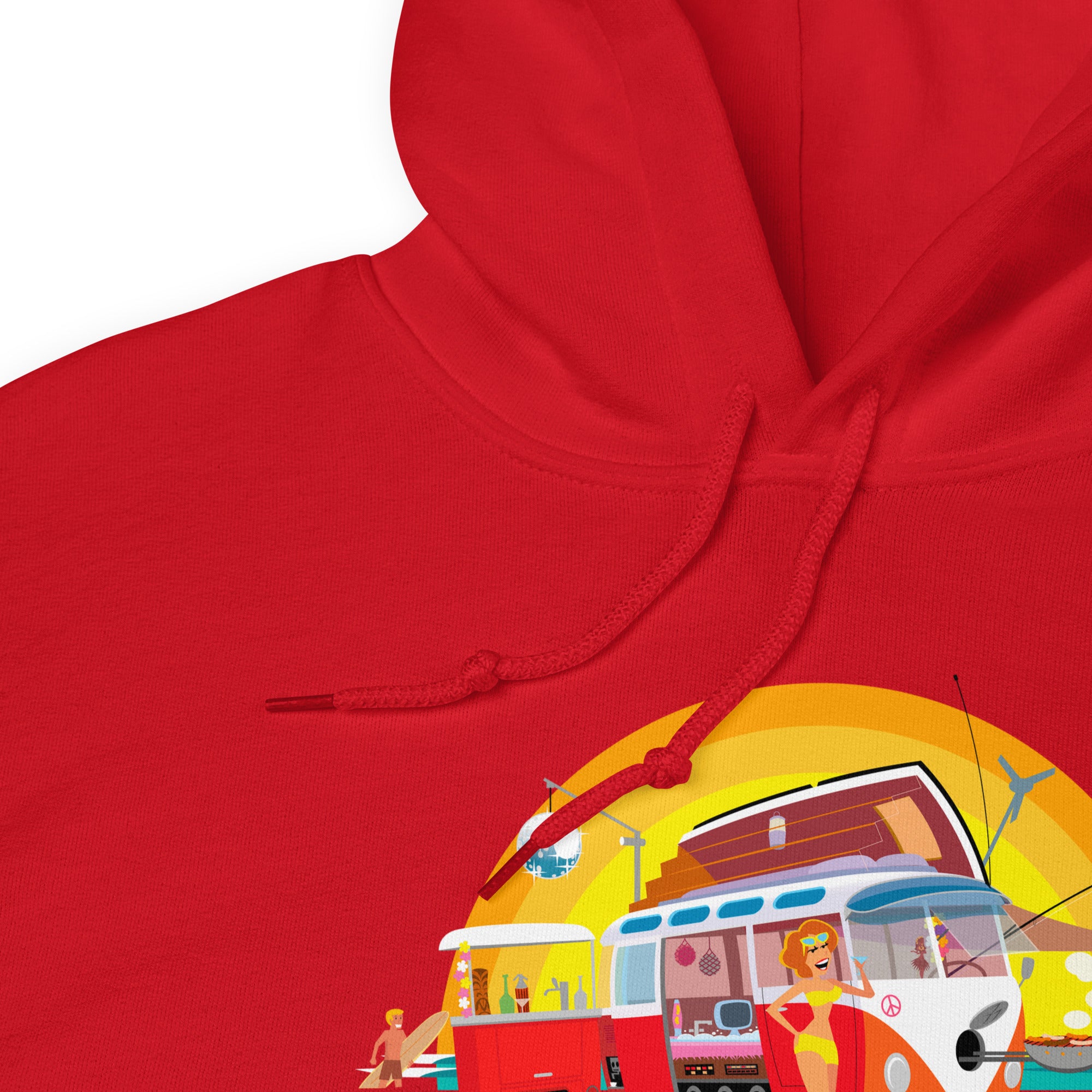 Unisex Hoodie Ultra Combi: Home is where you park it on bright colors