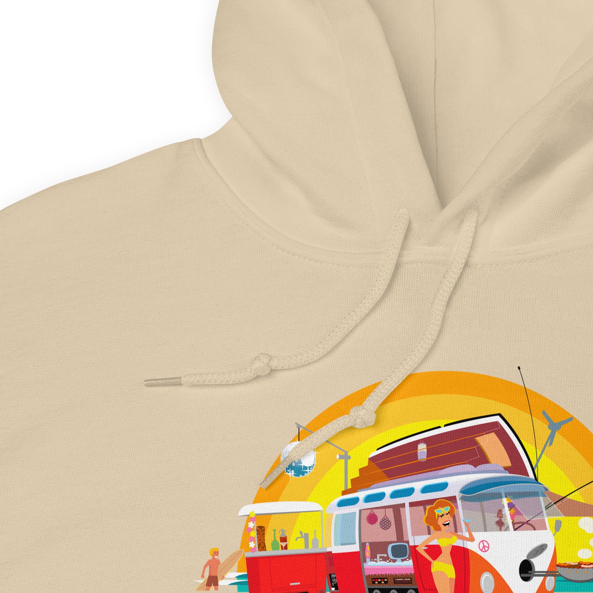 Unisex Hoodie Ultra Combi: Home is where you park it on bright colors