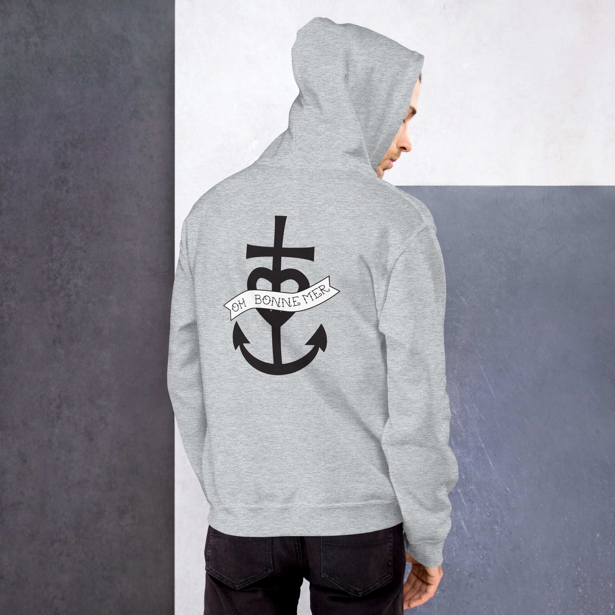 Unisex Hoodie Oh Bonne Mer 1 (front & back)
