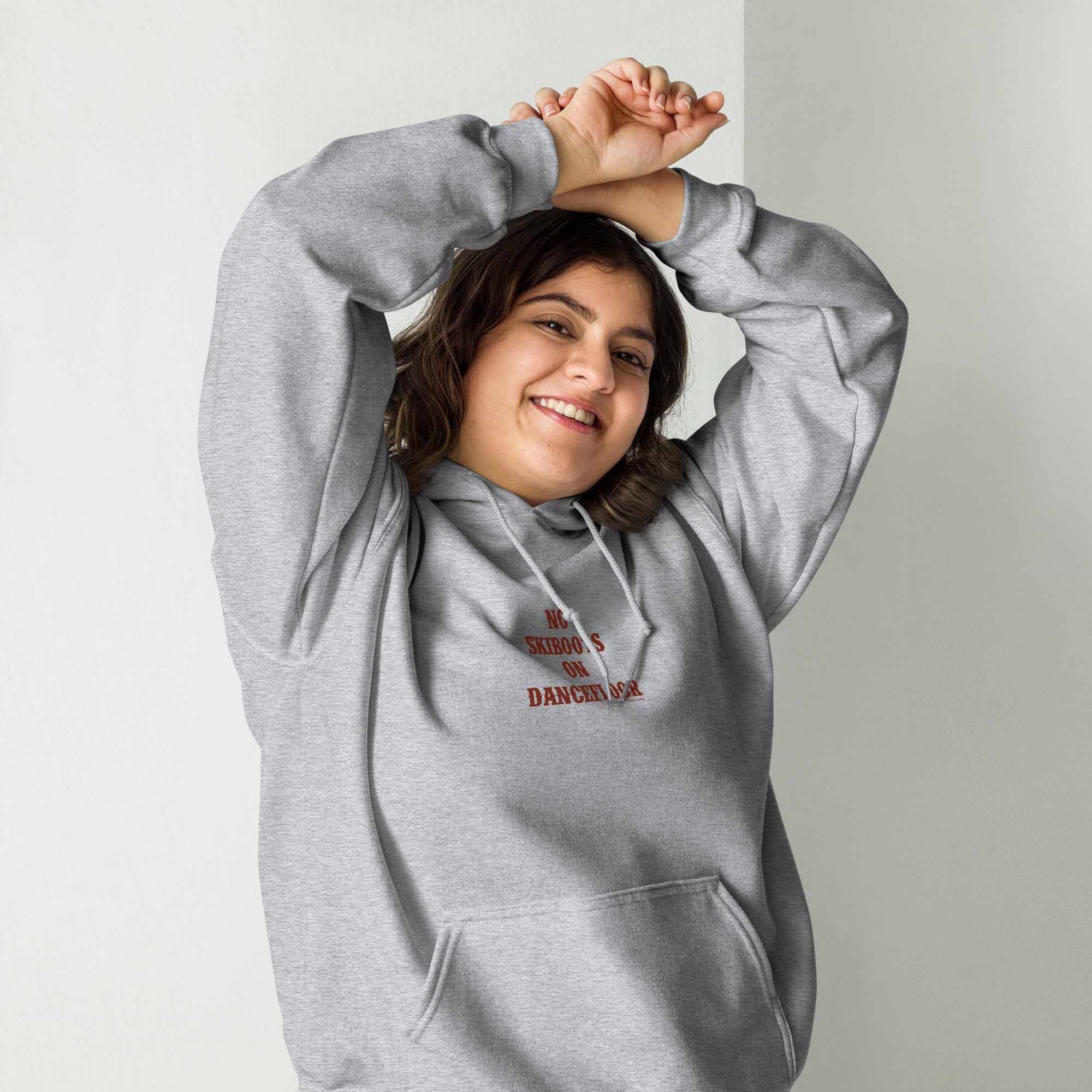 Unisex Hoodie No Skiboots on Dancefloor on light colors