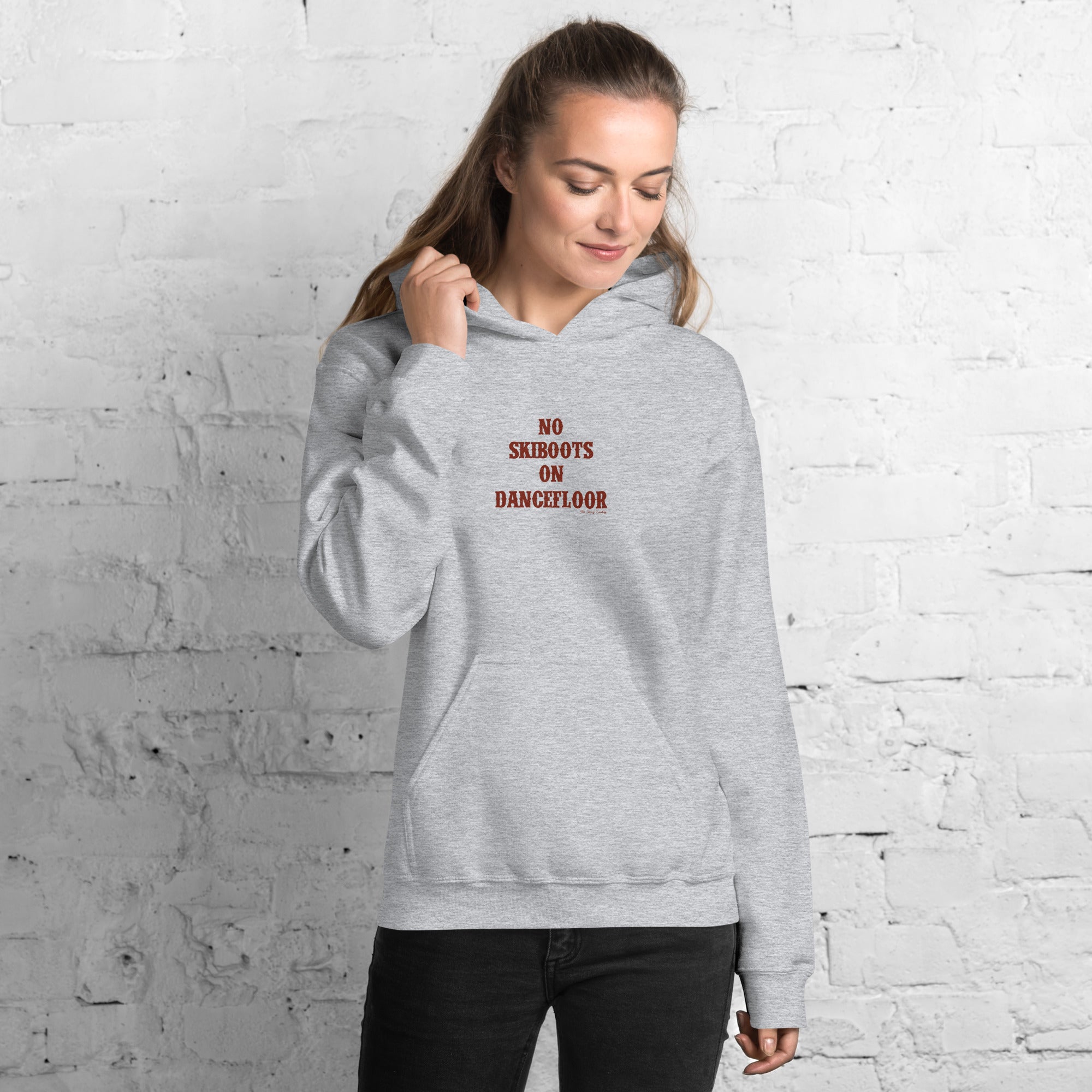 Unisex Hoodie No Skiboots on Dancefloor on light colors