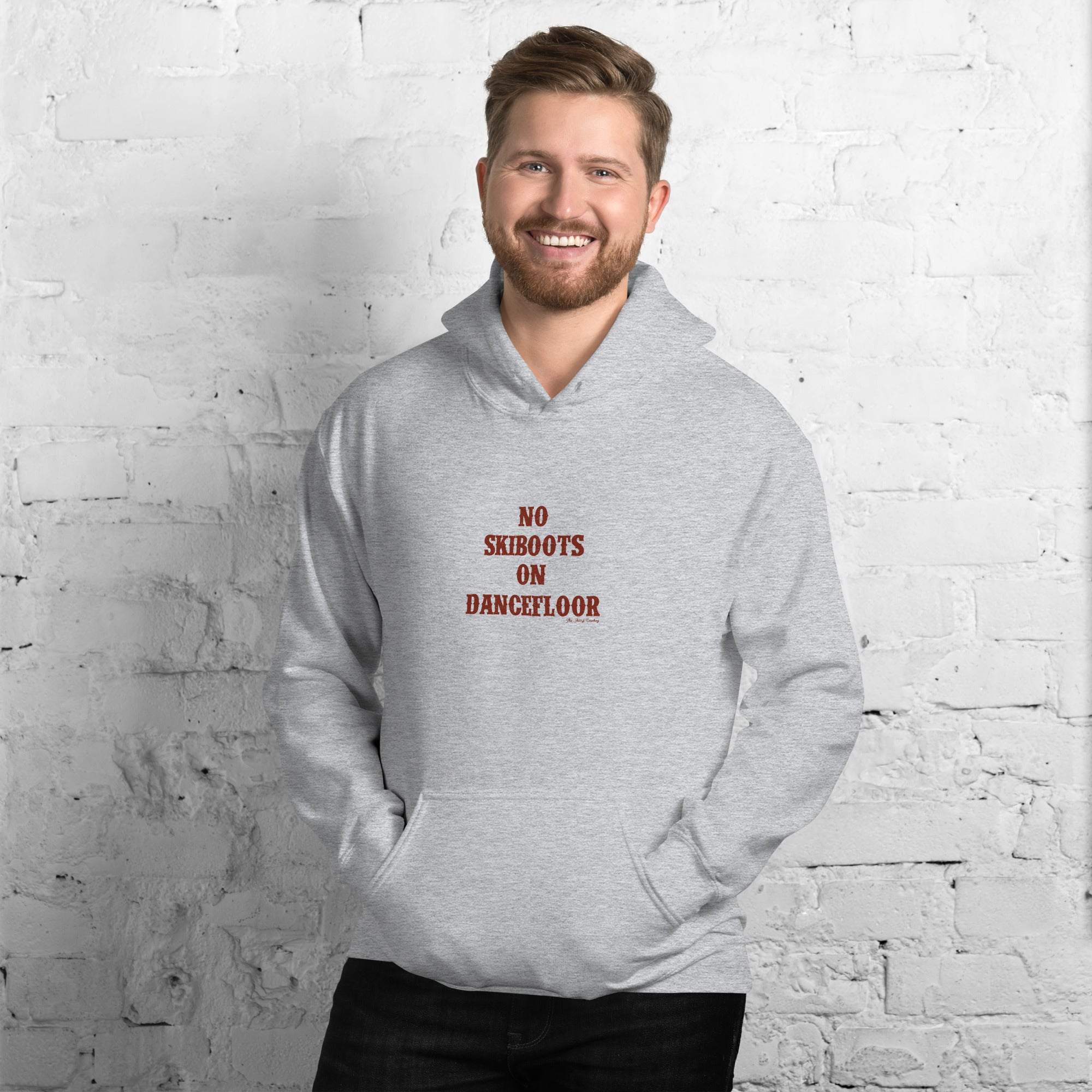 Unisex Hoodie No Skiboots on Dancefloor on light colors