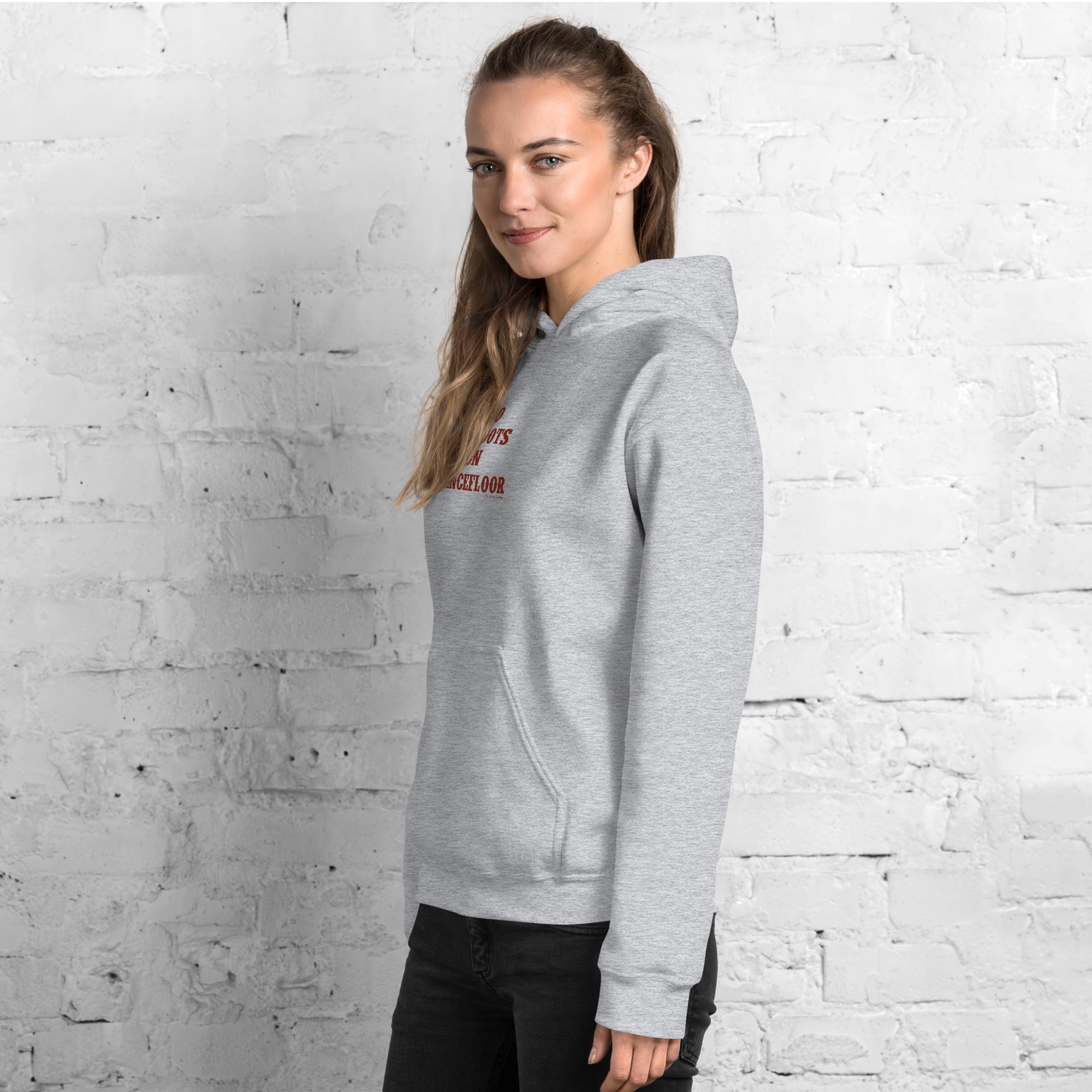 Unisex Hoodie No Skiboots on Dancefloor on light colors