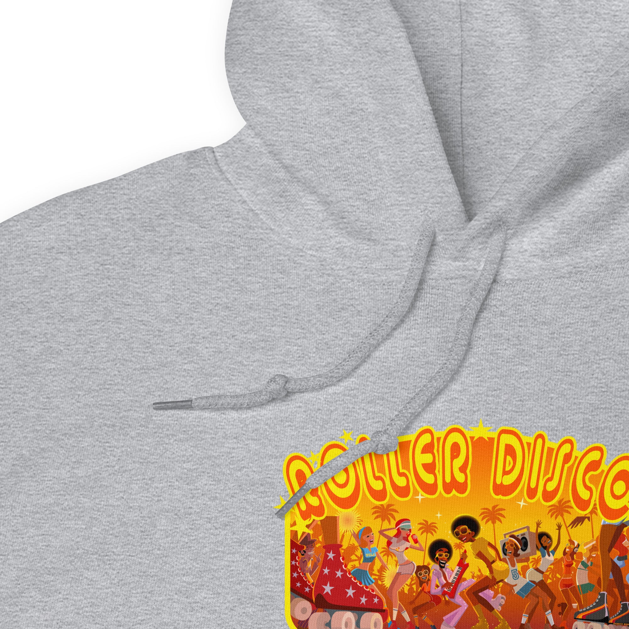 Sweat à capuche d'hiver unisexe Roller Disco 1975 sur couleurs claires
