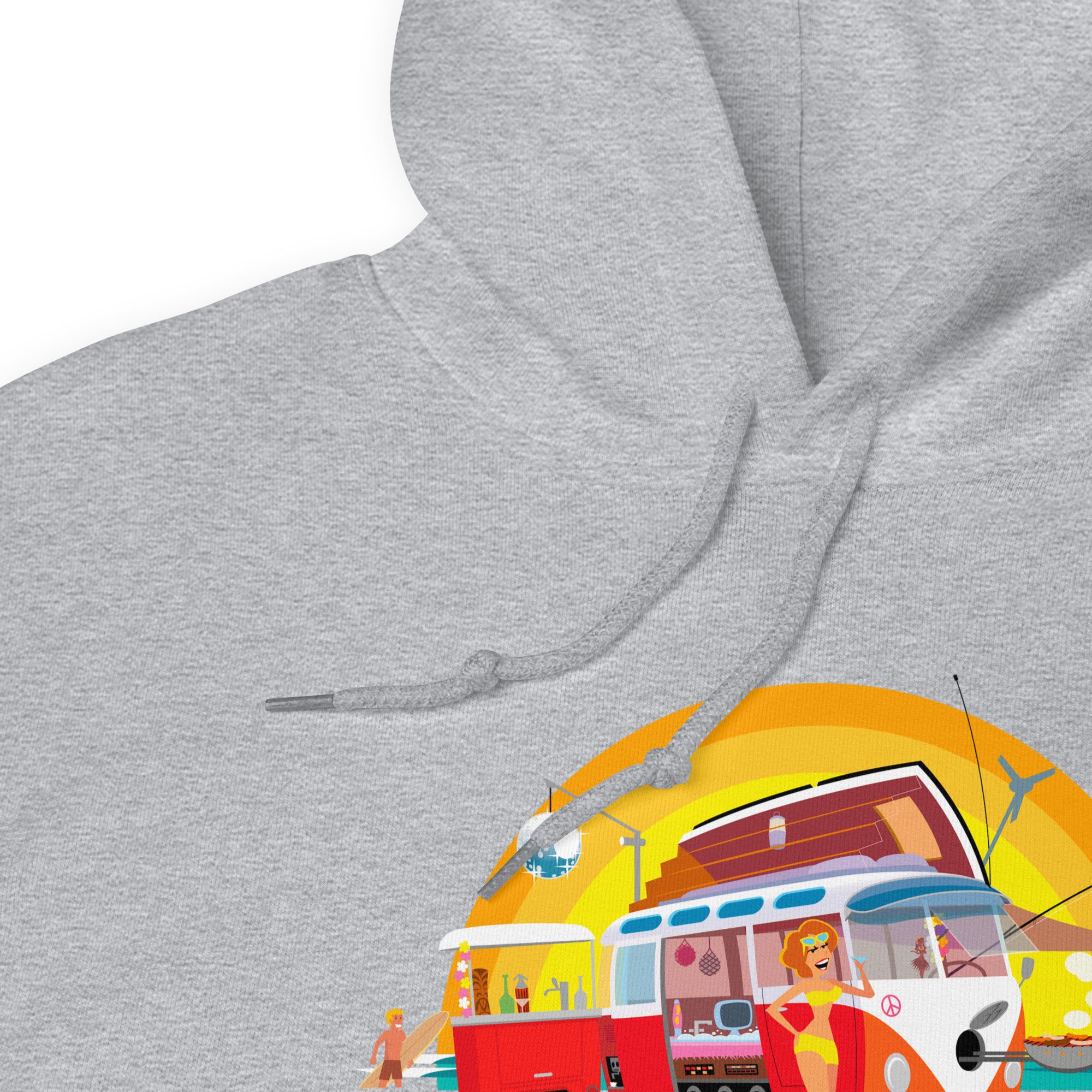 Unisex Hoodie Ultra Combi: Home is where you park it on bright colors