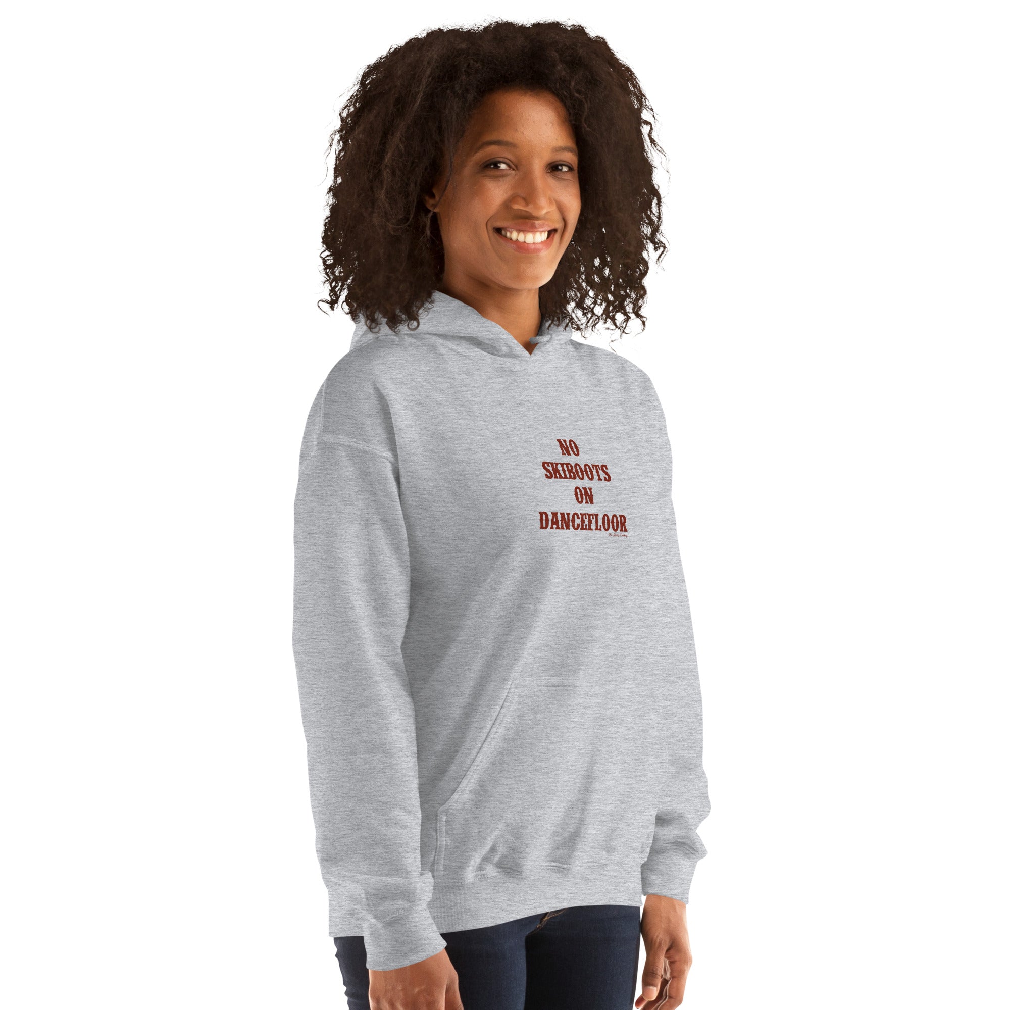 Unisex Hoodie No Skiboots on Dancefloor on light colors