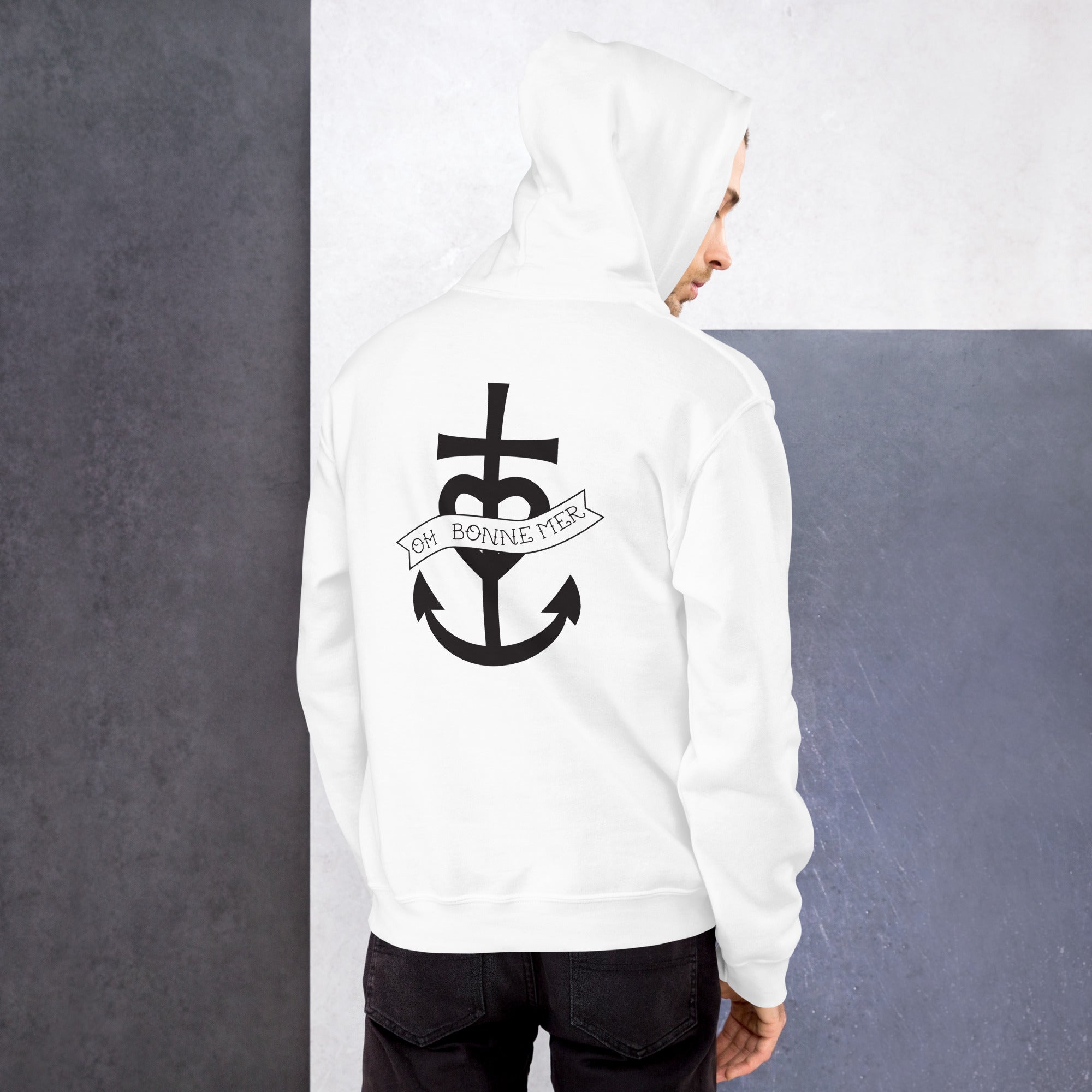 Unisex Hoodie Oh Bonne Mer 1 (front & back)