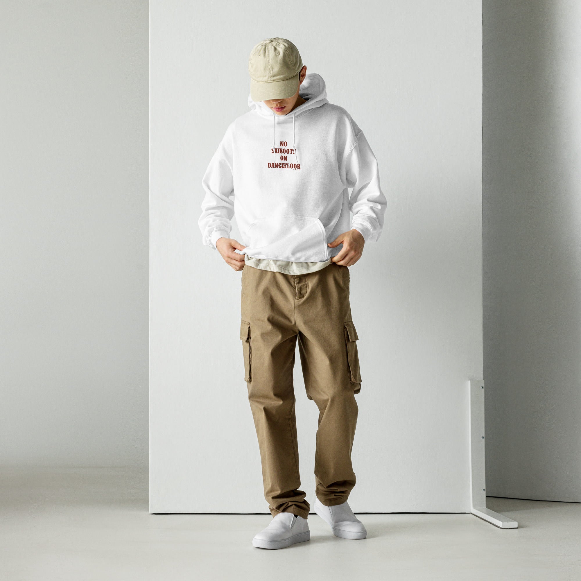Unisex Hoodie No Skiboots on Dancefloor on light colors