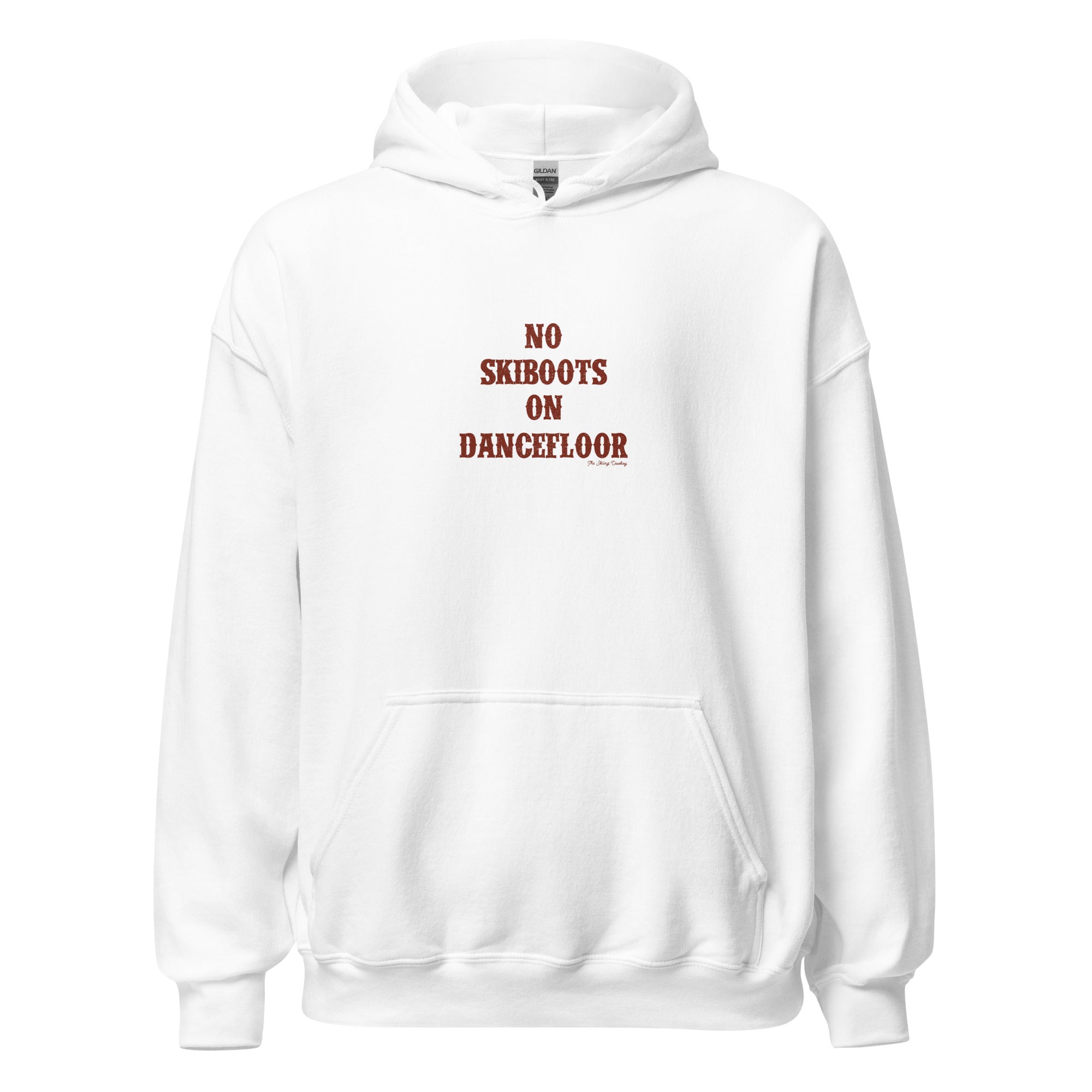 Unisex Hoodie No Skiboots on Dancefloor on light colors