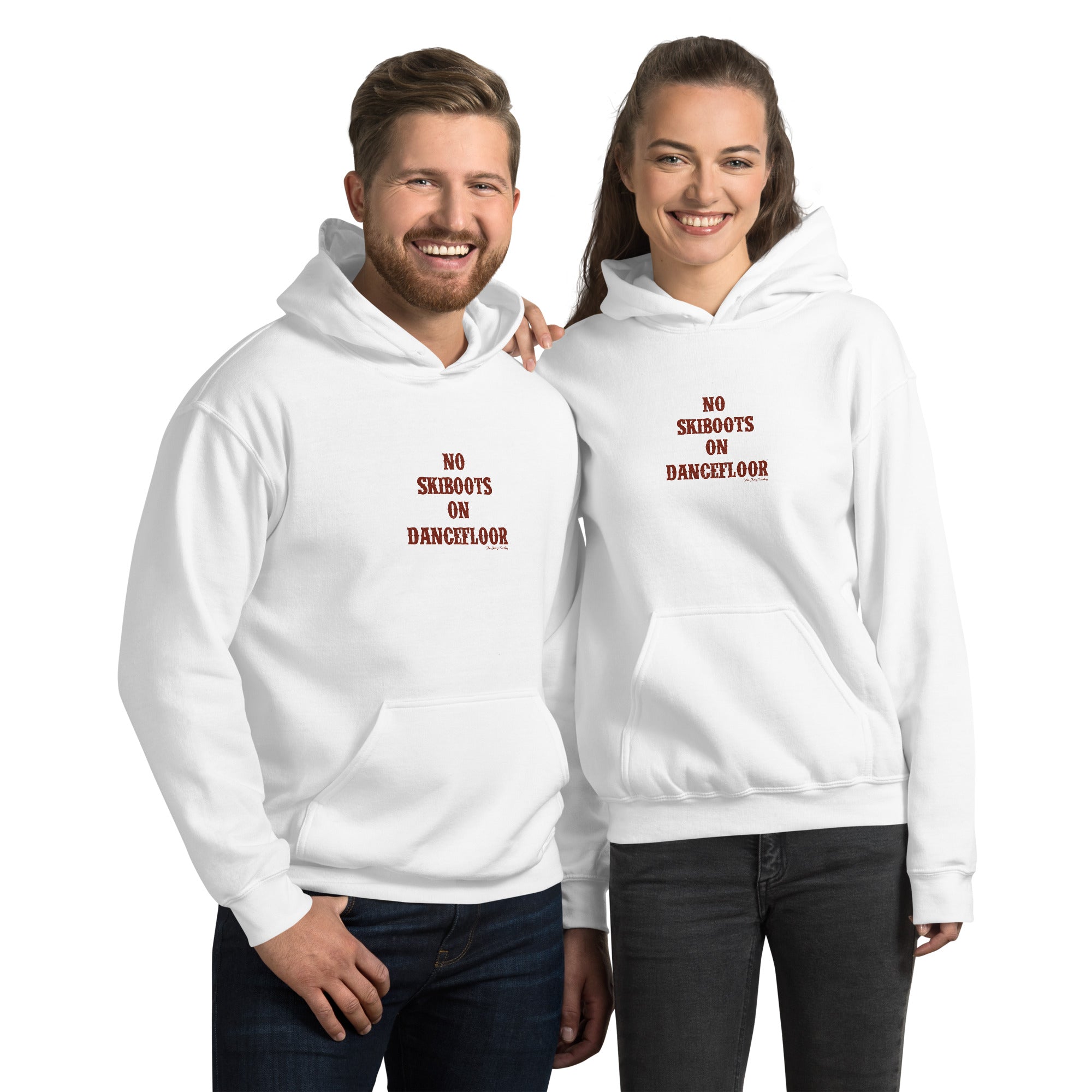 Unisex Hoodie No Skiboots on Dancefloor on light colors